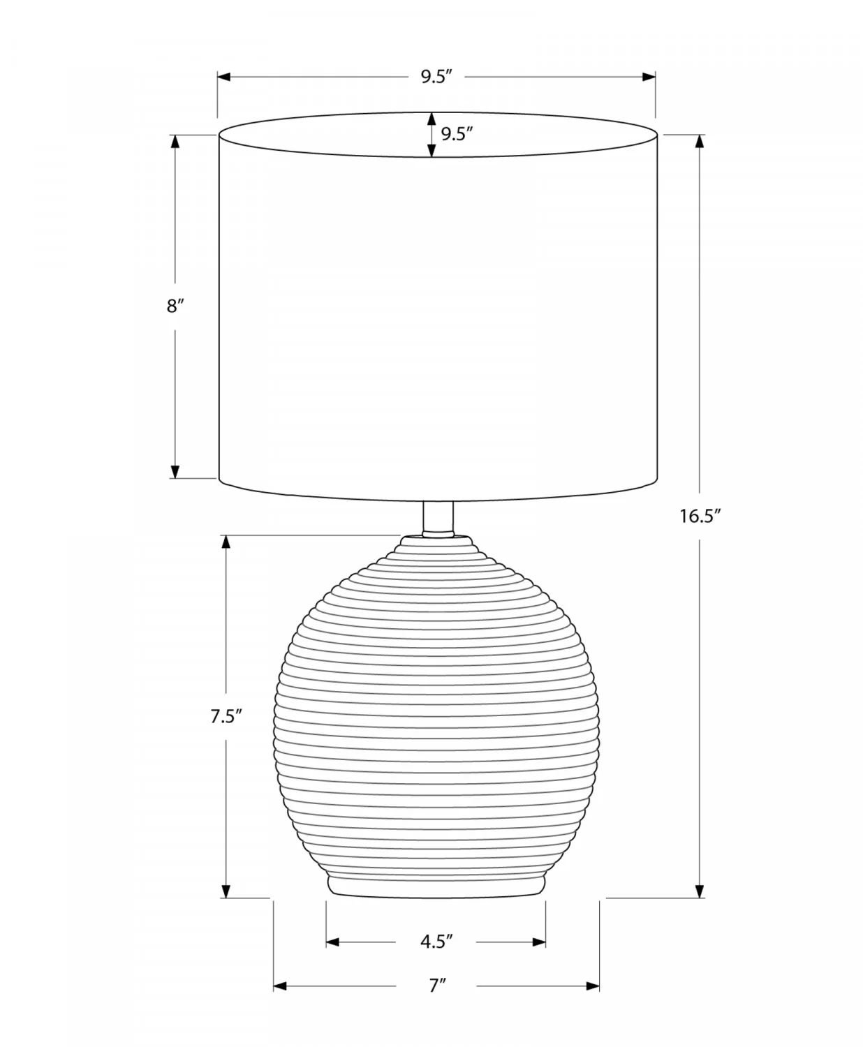 Brighton Table Lamp - Black - Image 3
