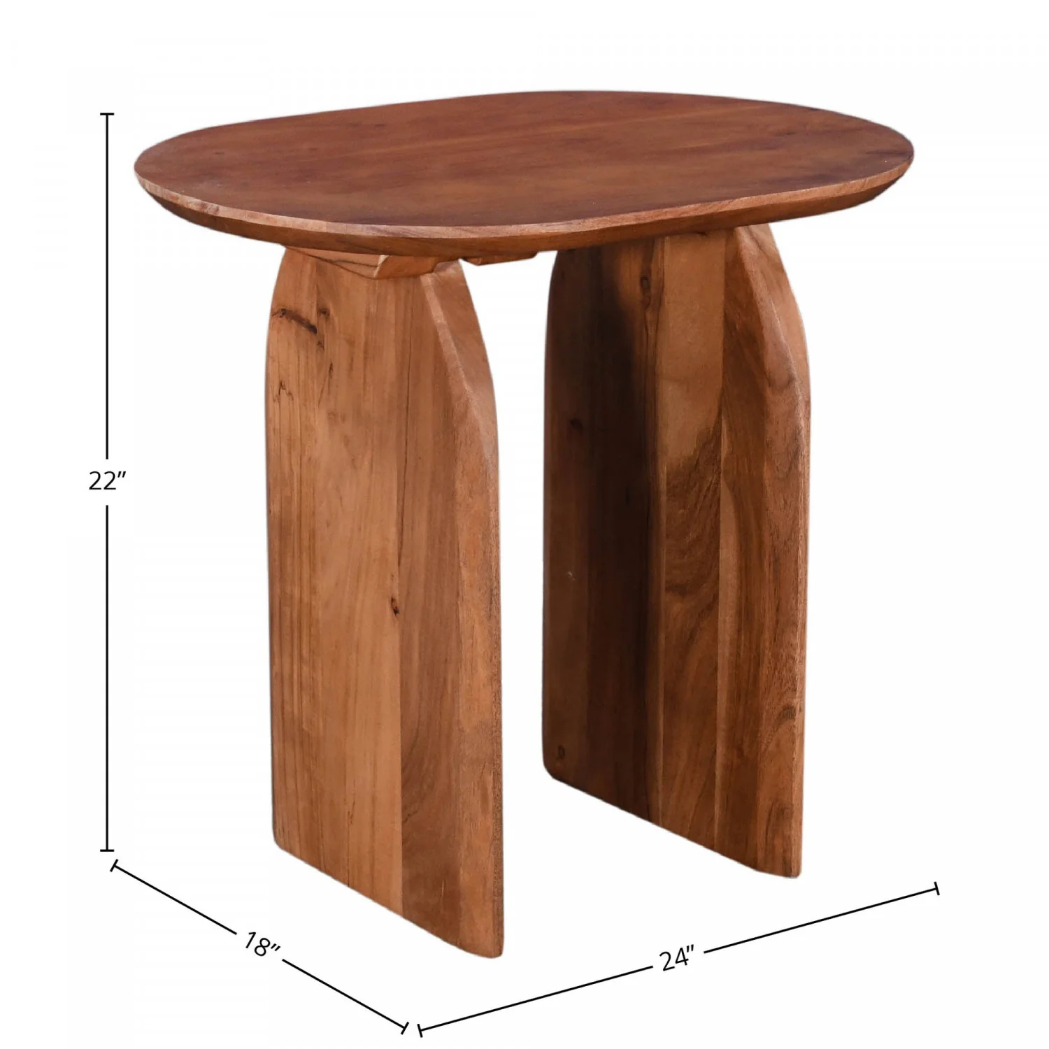 Brikka Side Table - Brown - Image 3