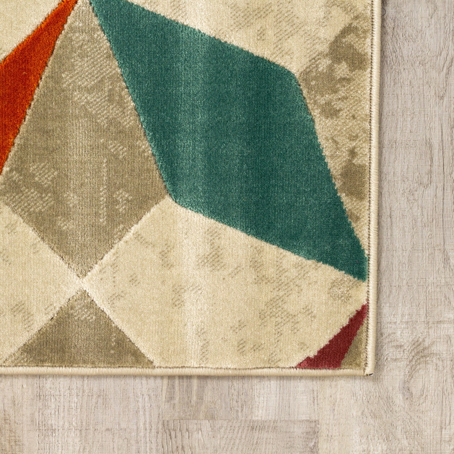 Brille Diamond Checkerboard Area Rug- 5' X 8' - Multi-Colour - Image 5