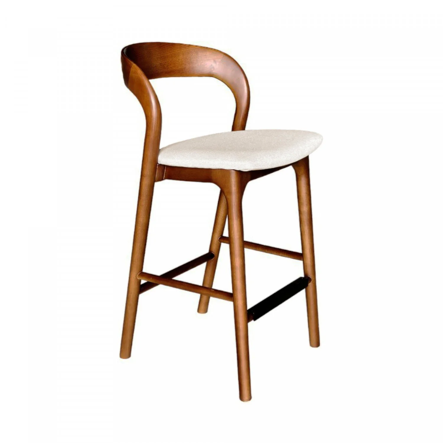Brivonne Counter Stool - Walnut Frame - Image 3