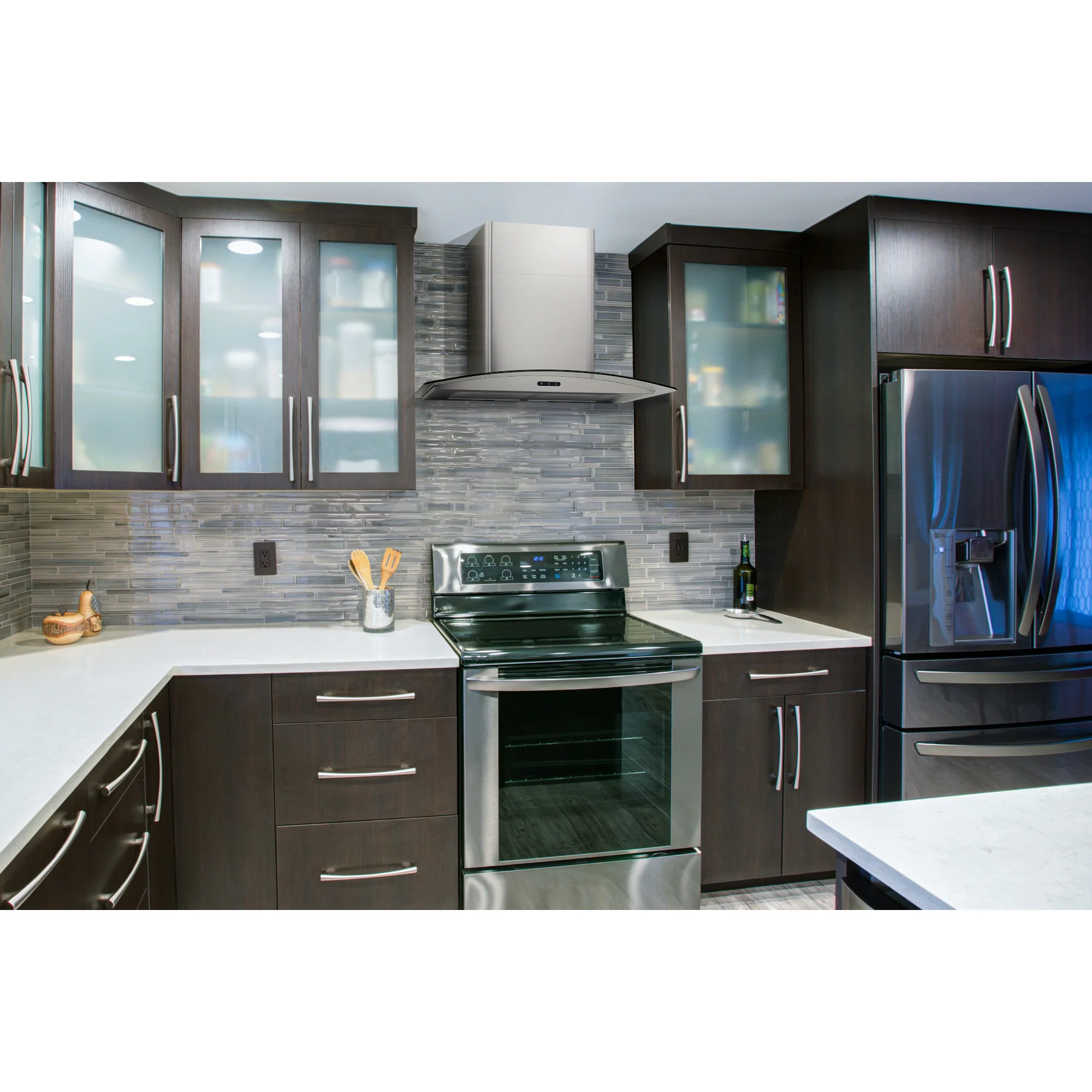 Broan Stainless Steel 30" 400 CFM Curved Glass Chimney Range Hood - EW4630SS - Image 14