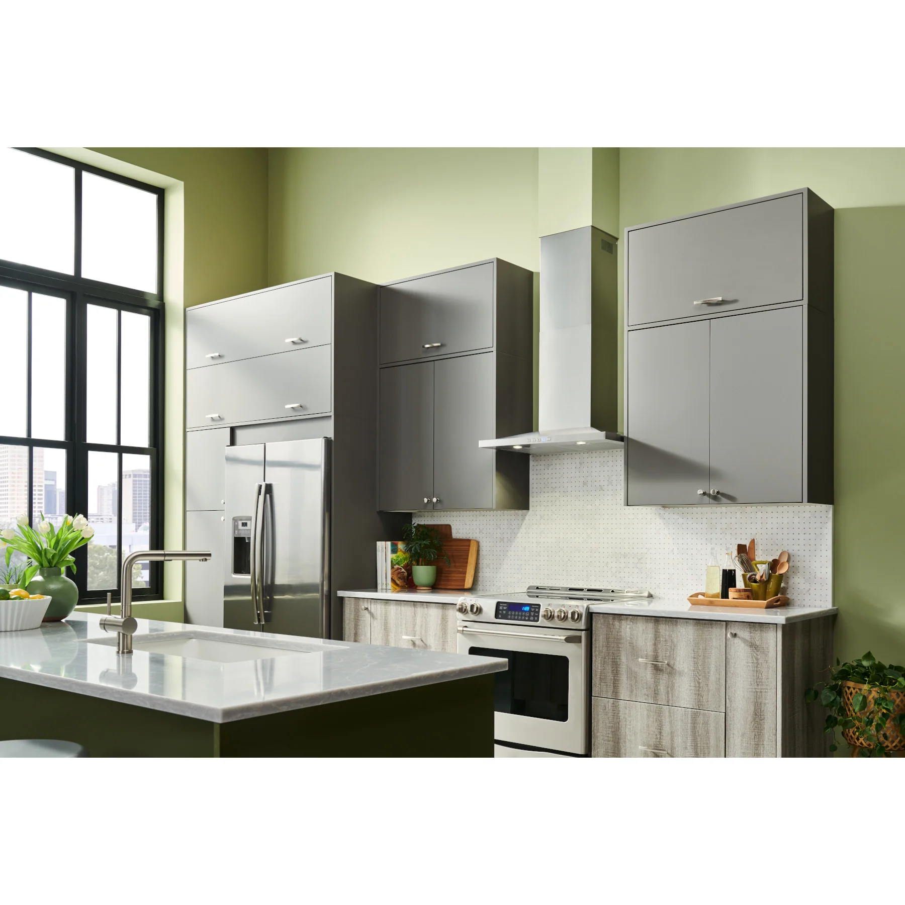 Broan Stainless Steel 30" 450 CFM Designer Chimney Range Hood - BWS1304SS - Image 6