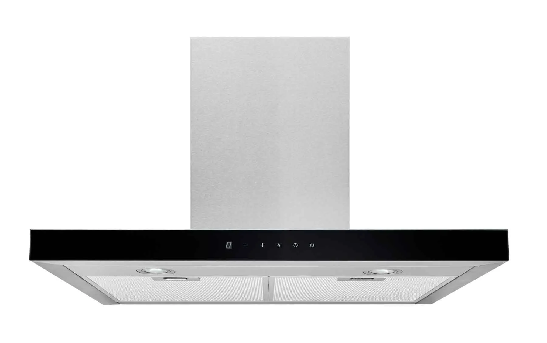 Broan Stainless Steel WITH Black Glass Panel 30" 450 CFM Designer Chimney Range Hood - BWT1304SSB - Image 4
