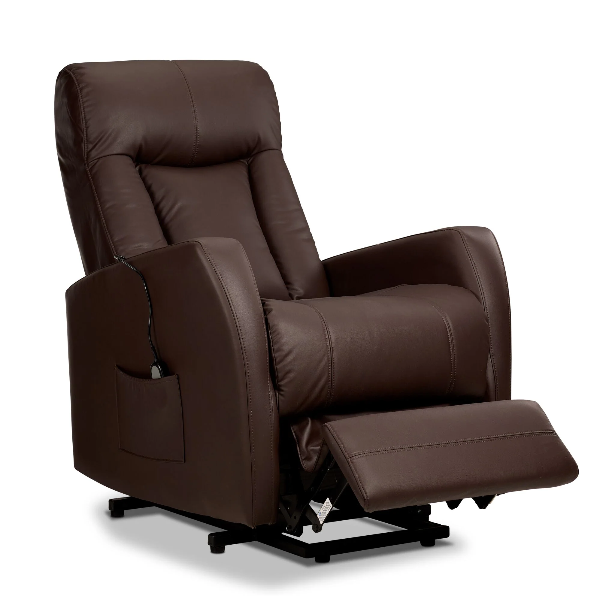 Bronco Power Lift Recliner - Dark Brown - Image 4