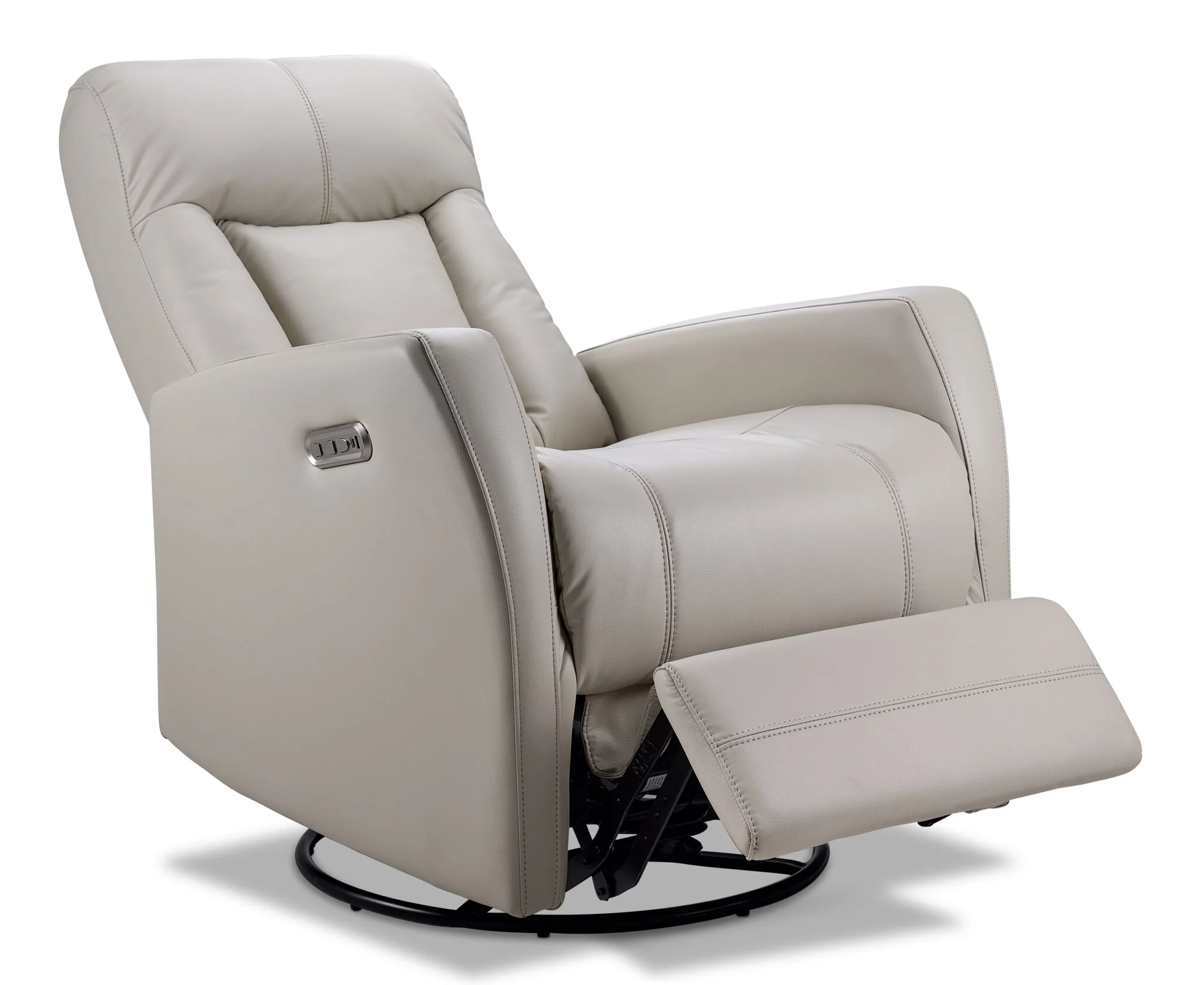 Bronco Swivel Glider Power Recliner - Taupe - Image 3