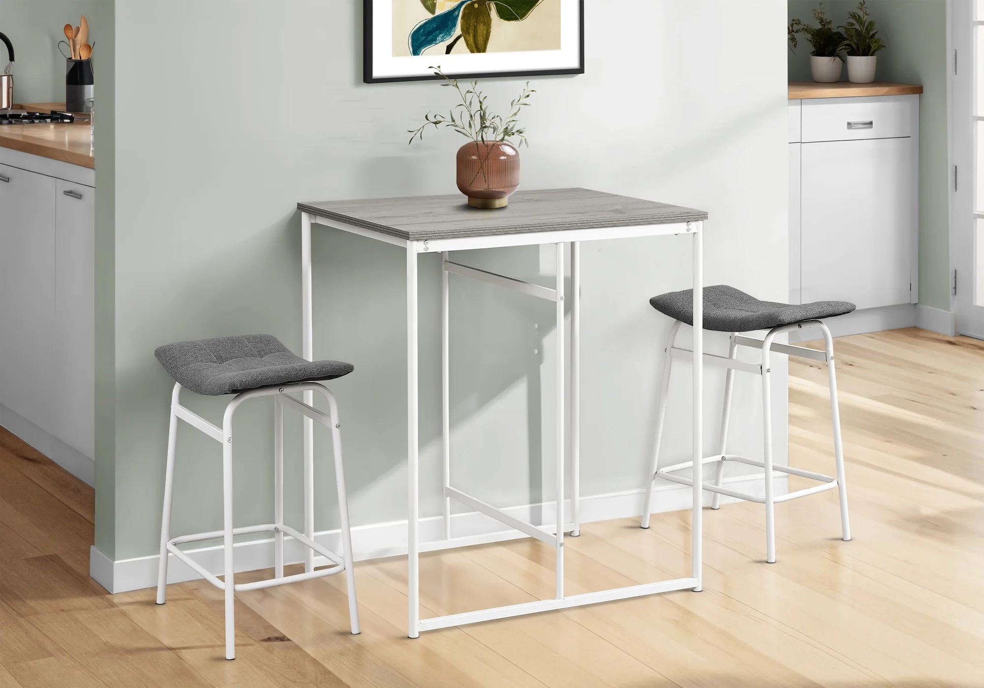 Brooke Counter-height Dining Table - Grey - Image 2