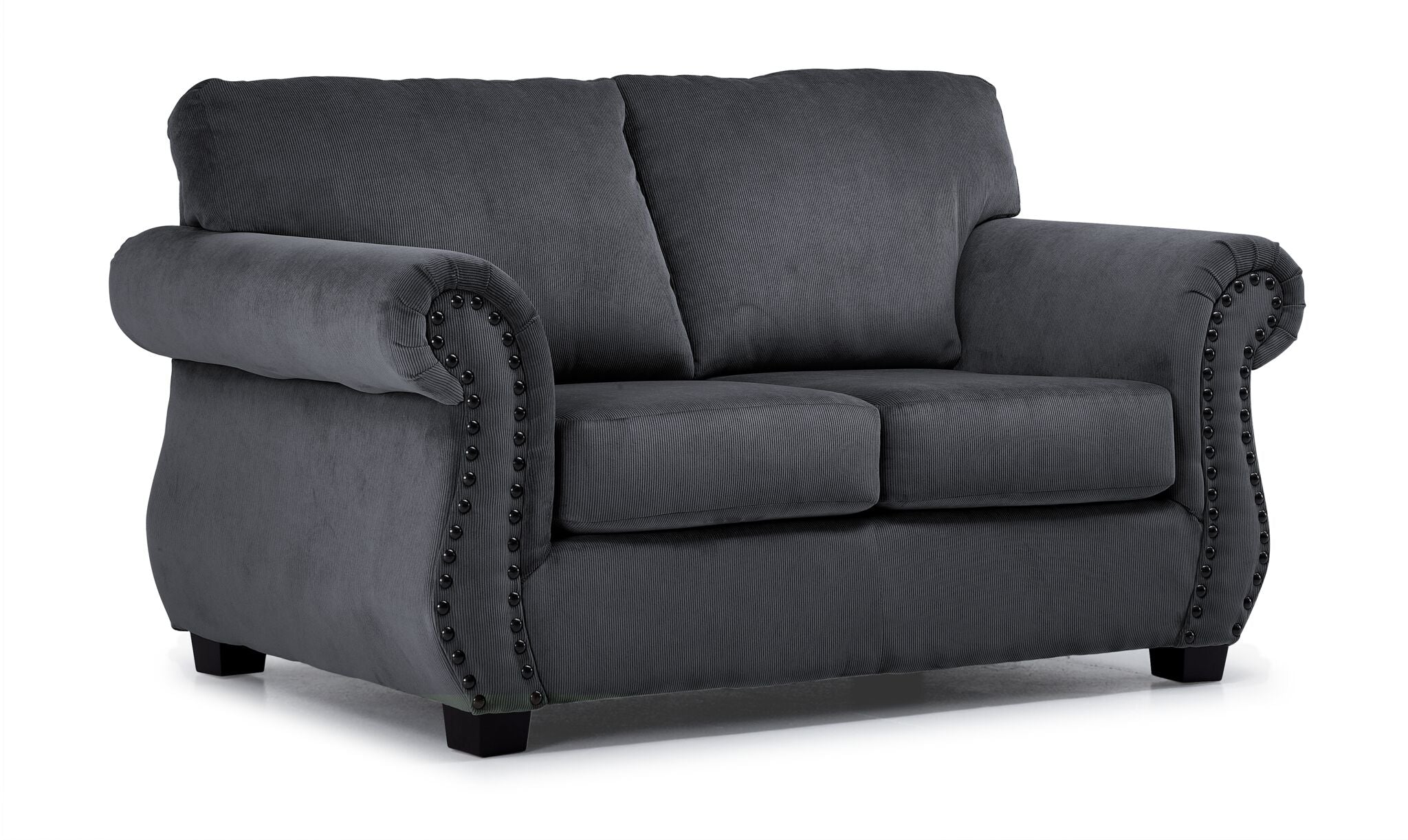 Brooklyn Sofa and Loveseat Set - Grey - Image 3