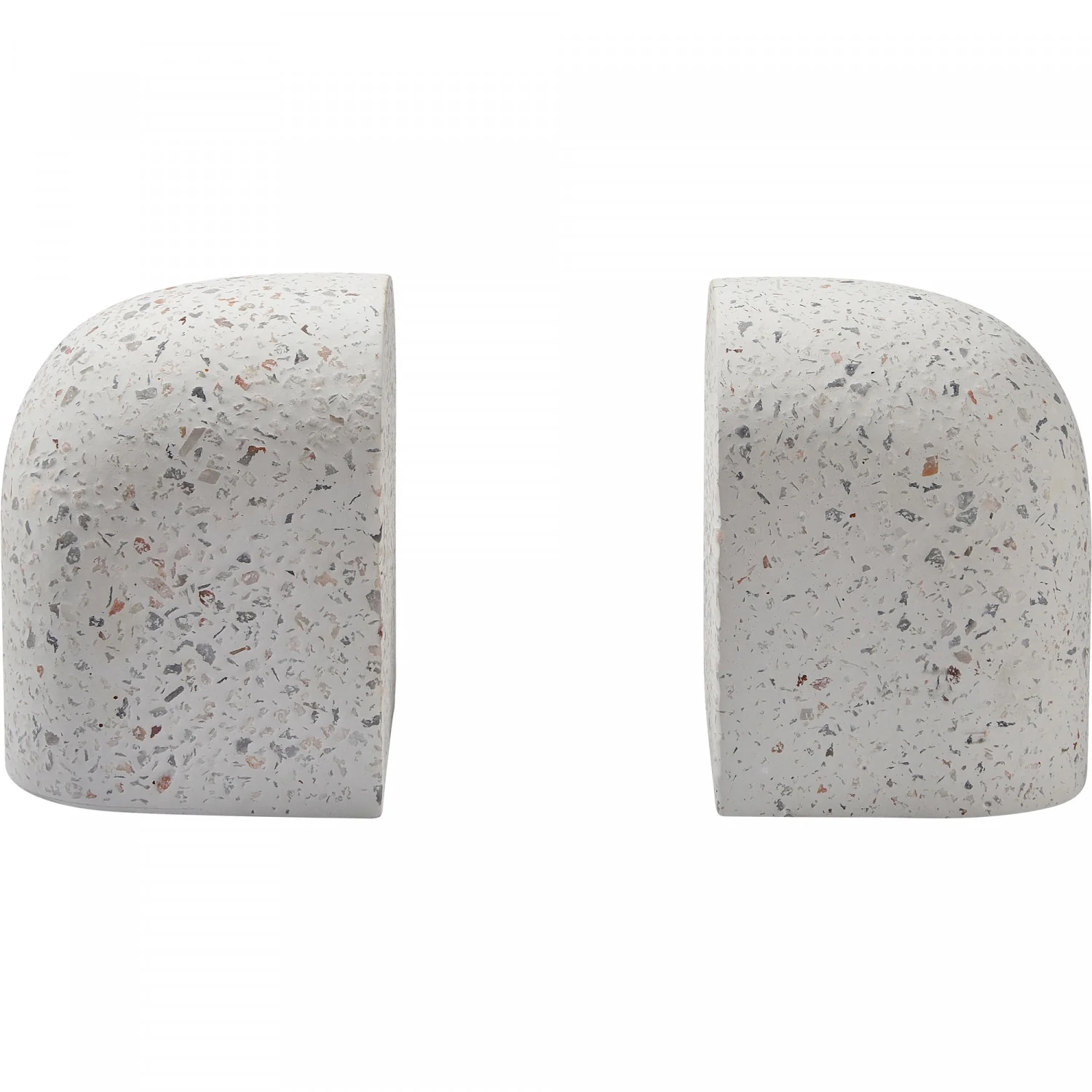 Bruna Bookends - White Speckled - Set of Two - Image 3