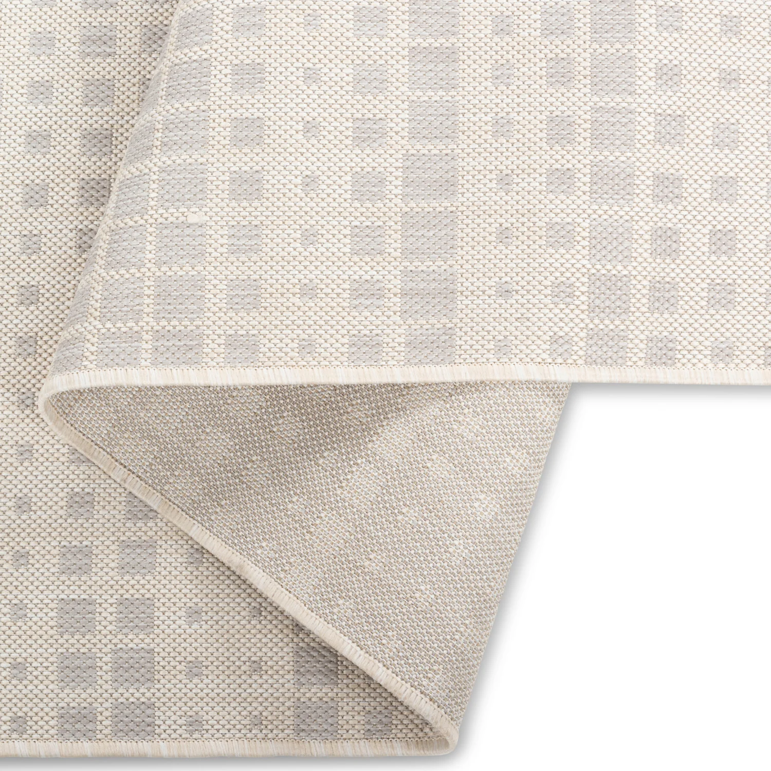 Cabana Boxes Indoor/Outdoor Rug - 6' x 9' - Grey - Image 2