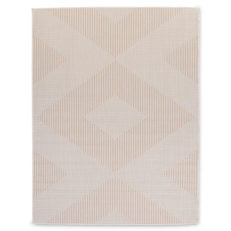 Cabana Diamonds Indoor/Outdoor Rug - 3' x 5' - Beige
