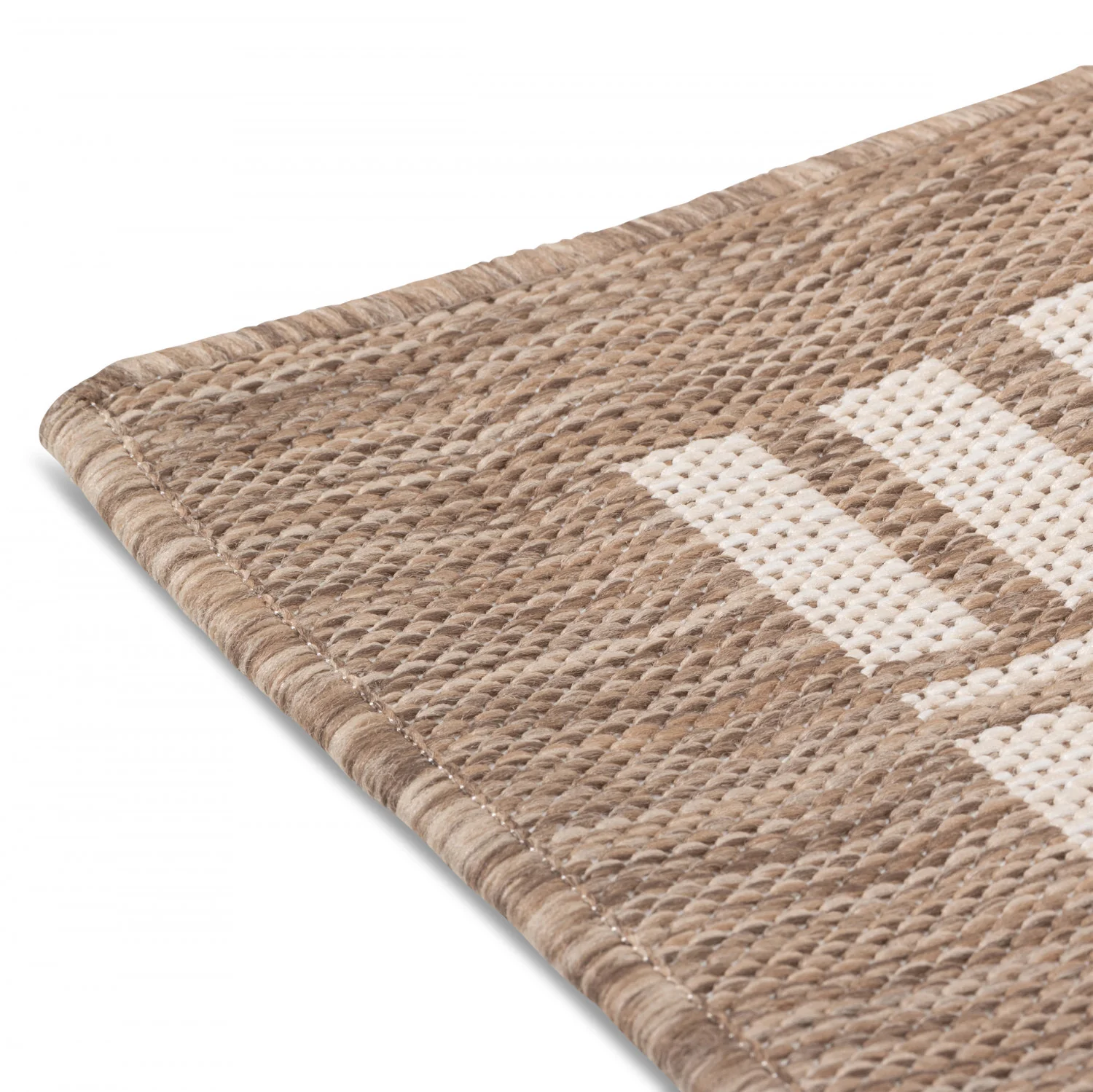 Cabana Lattice Indoor/Outdoor Rug - 3' x 5' - Brown - Image 4