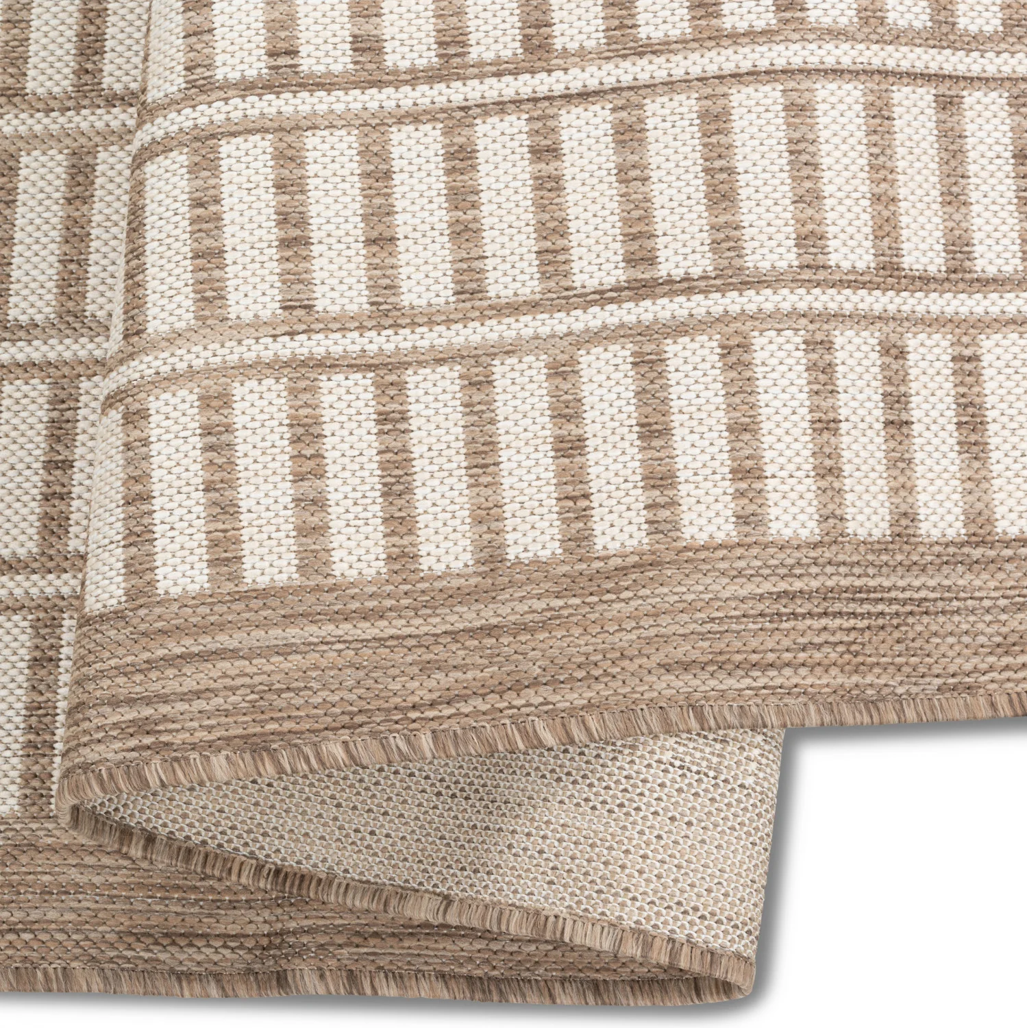 Cabana Lattice Indoor/Outdoor Rug - 6' x 9' - Brown - Image 2