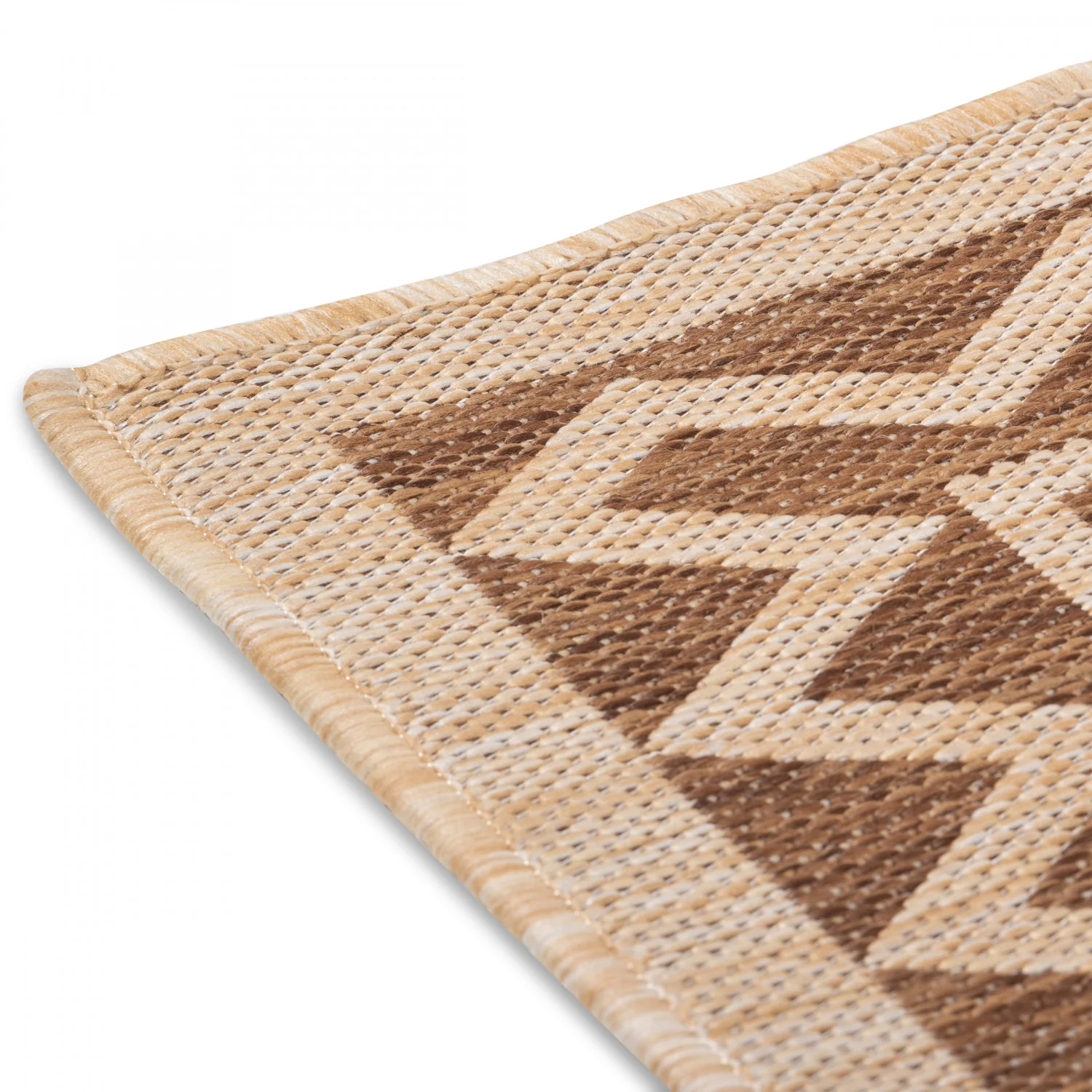 Cabana Tribal Indoor/Outdoor Rug - 5' x 7' - Brown - Image 3