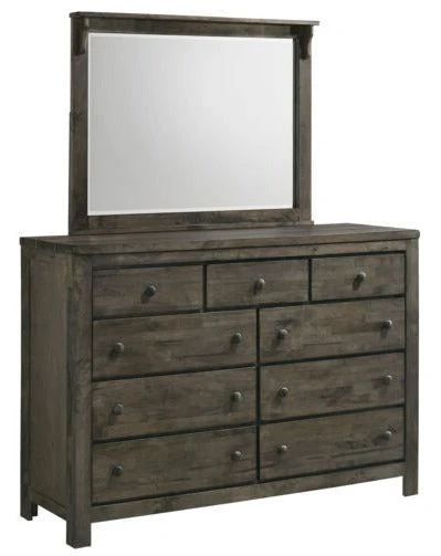 Cabin 6-Piece King Bedroom Package - Grey - Image 4