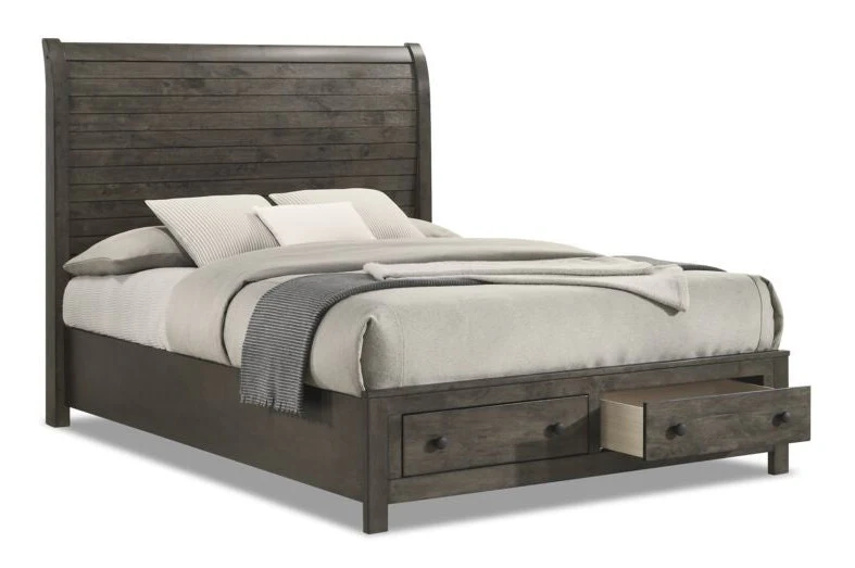 Cabin 6-Piece Queen Storage Bedroom Package - Grey - Image 2