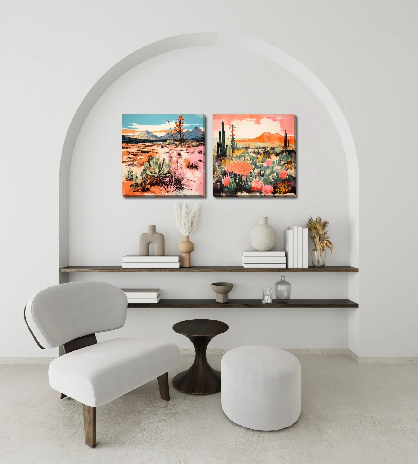Cactus Garden I Wall Art - Multi-Colour - 18 X 18 - Image 2