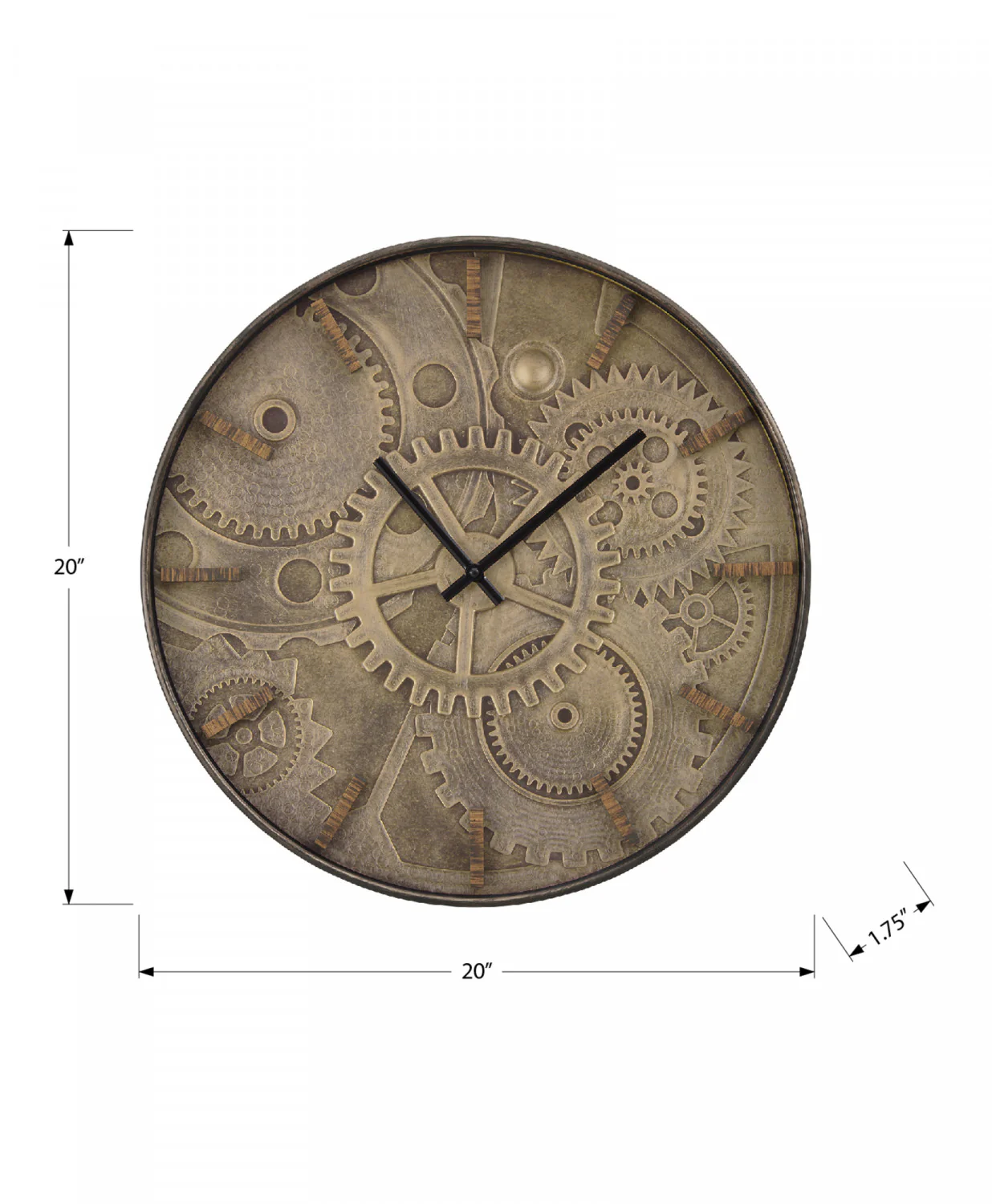 Cadence Clock - Brown - Image 3