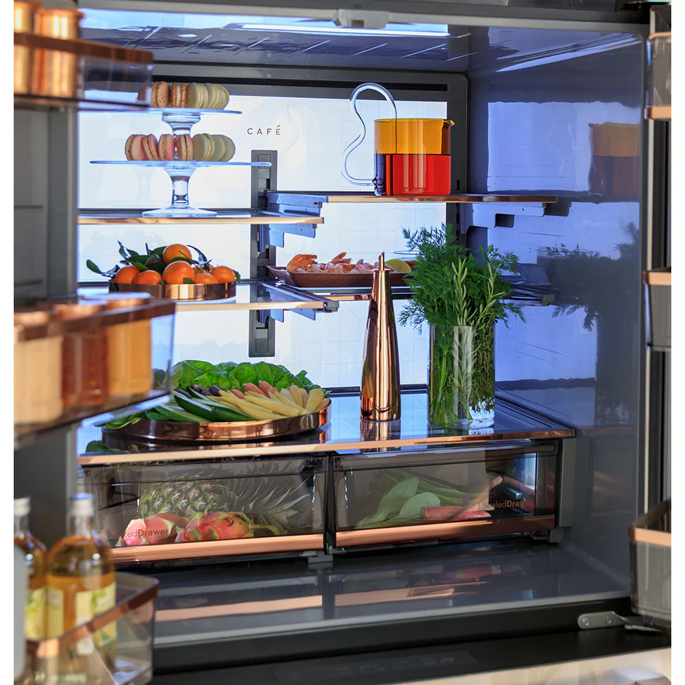 Café 36" 23.2 Cu. Ft. Matte White French-Door Refrigerator with Dual-Dispense AutoFill Pitcher – CJE23DP4WW2 - Image 13
