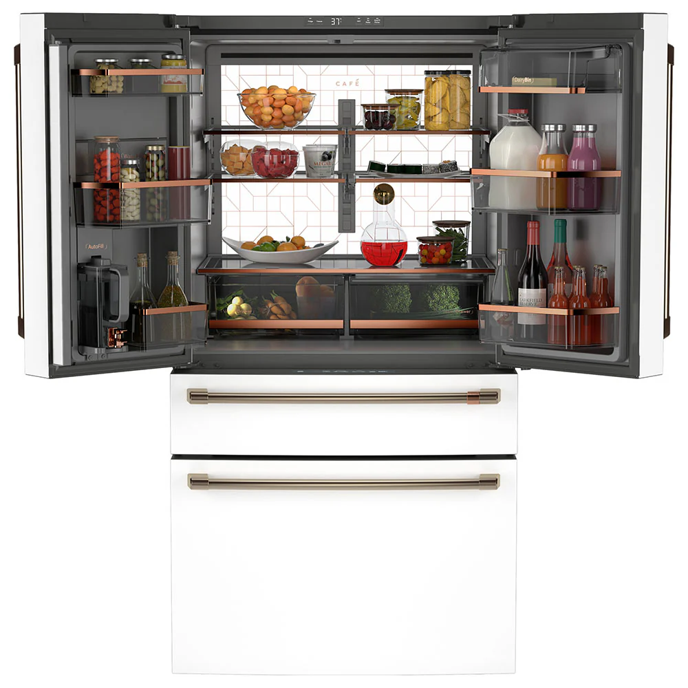 Café 36" 23.2 Cu. Ft. Matte White French-Door Refrigerator with Dual-Dispense AutoFill Pitcher – CJE23DP4WW2 - Image 7