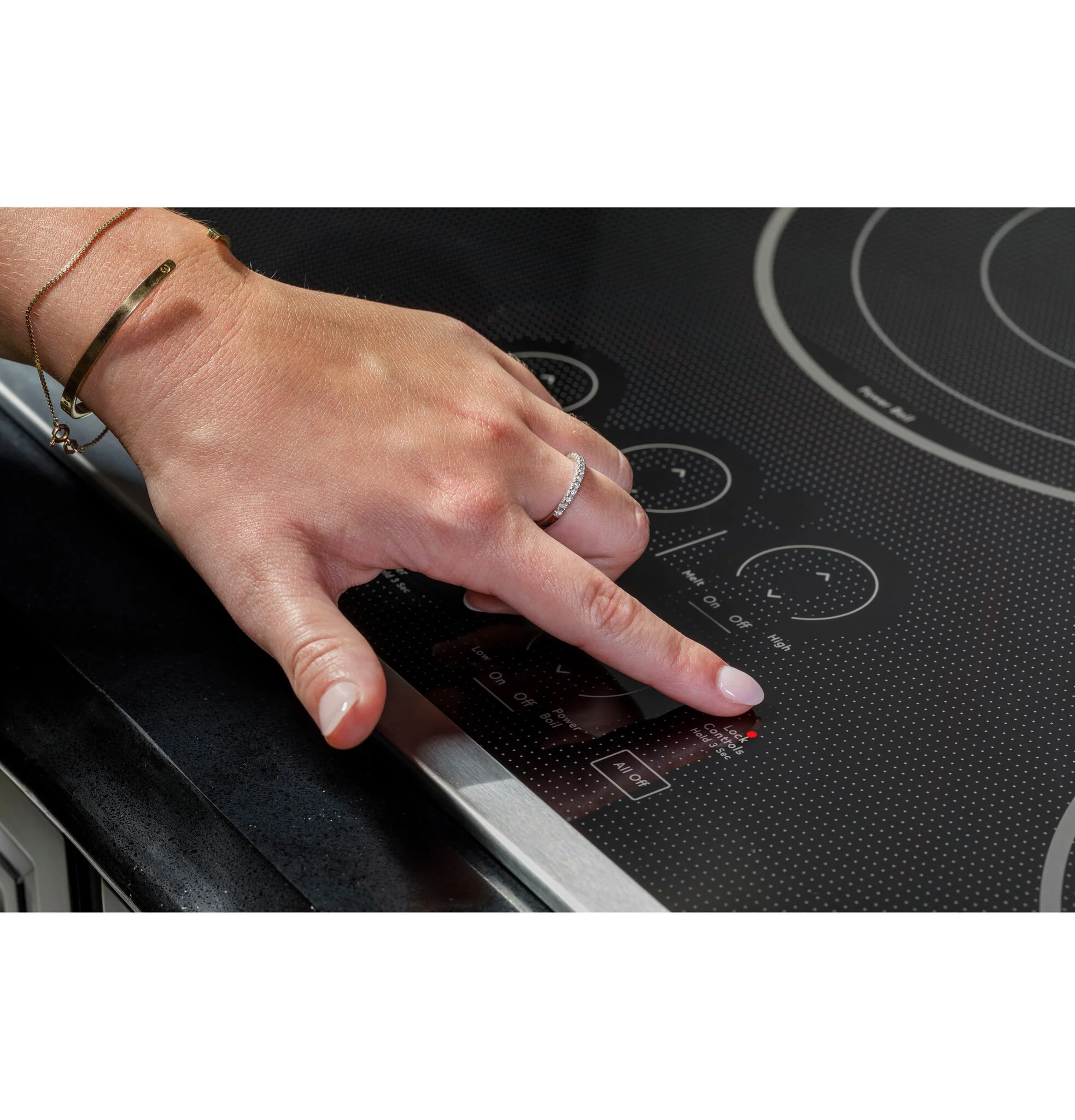 Café Black 30" Touch-Control Electric Cooktop - CEP90301TBB - Image 5