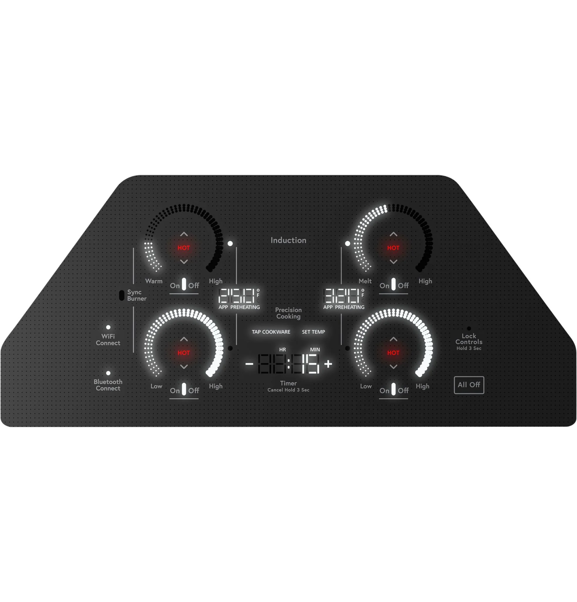CafĂ© Black 36â Built-In Touch Control Induction Cooktop - CHP90361TBB - Image 3