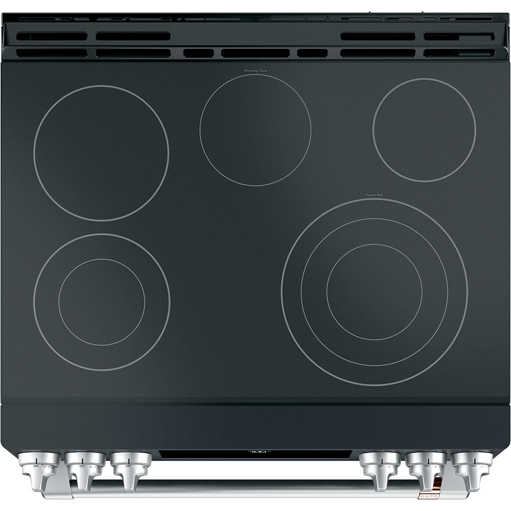 Café Matte Black 30" Electric Range with Built-in WiFi and No-Preheat Air Fry (5.7 Cu. Ft) - CCES700P3MD1 - Image 4