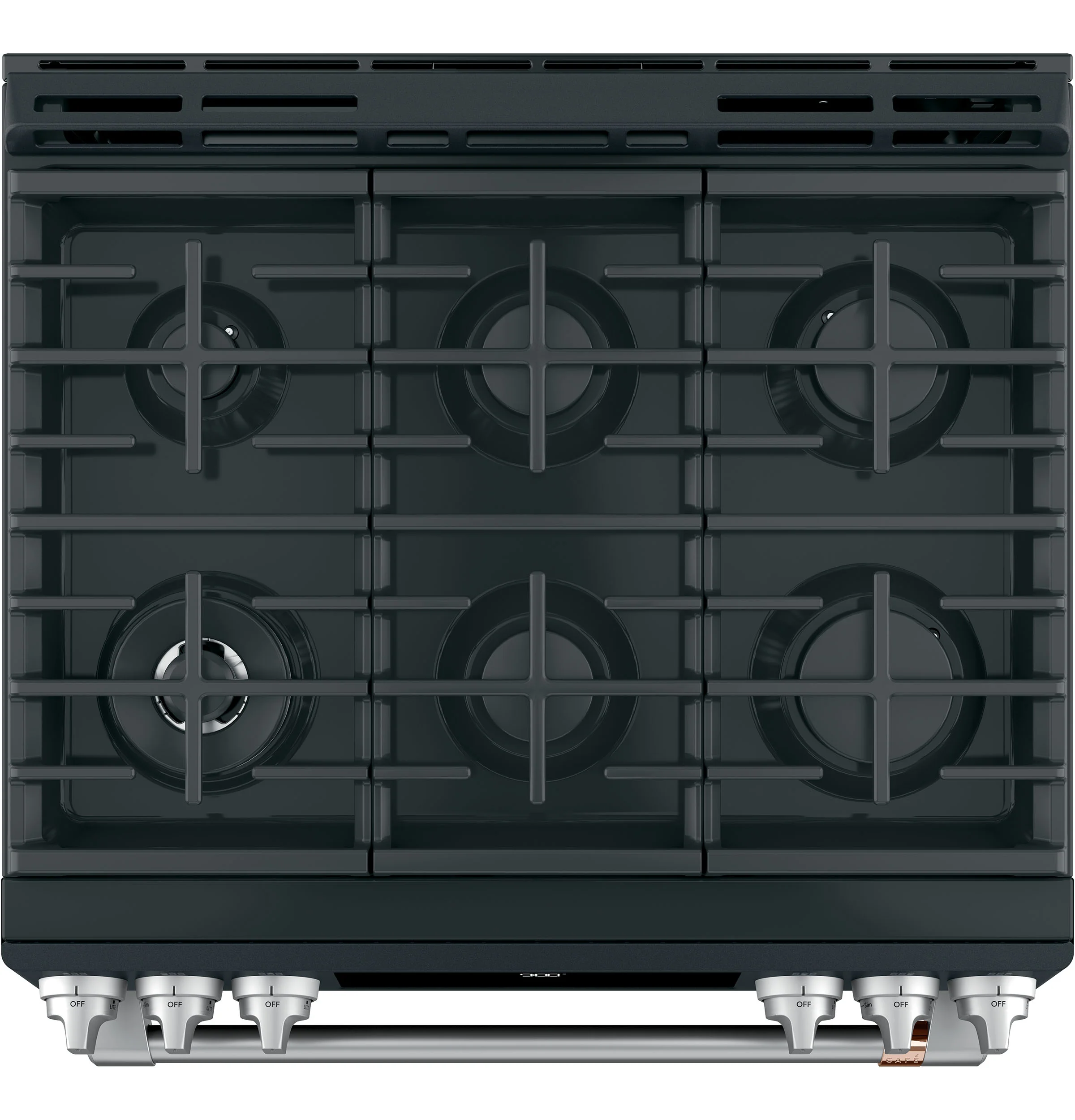 Café™ Matte Black 30" Slide-In Front Control Dual-Fuel Convection Range with Air Fry and Warming Drawer (5.7 CU.Ft) - CC2S900P3MD1 - Image 3
