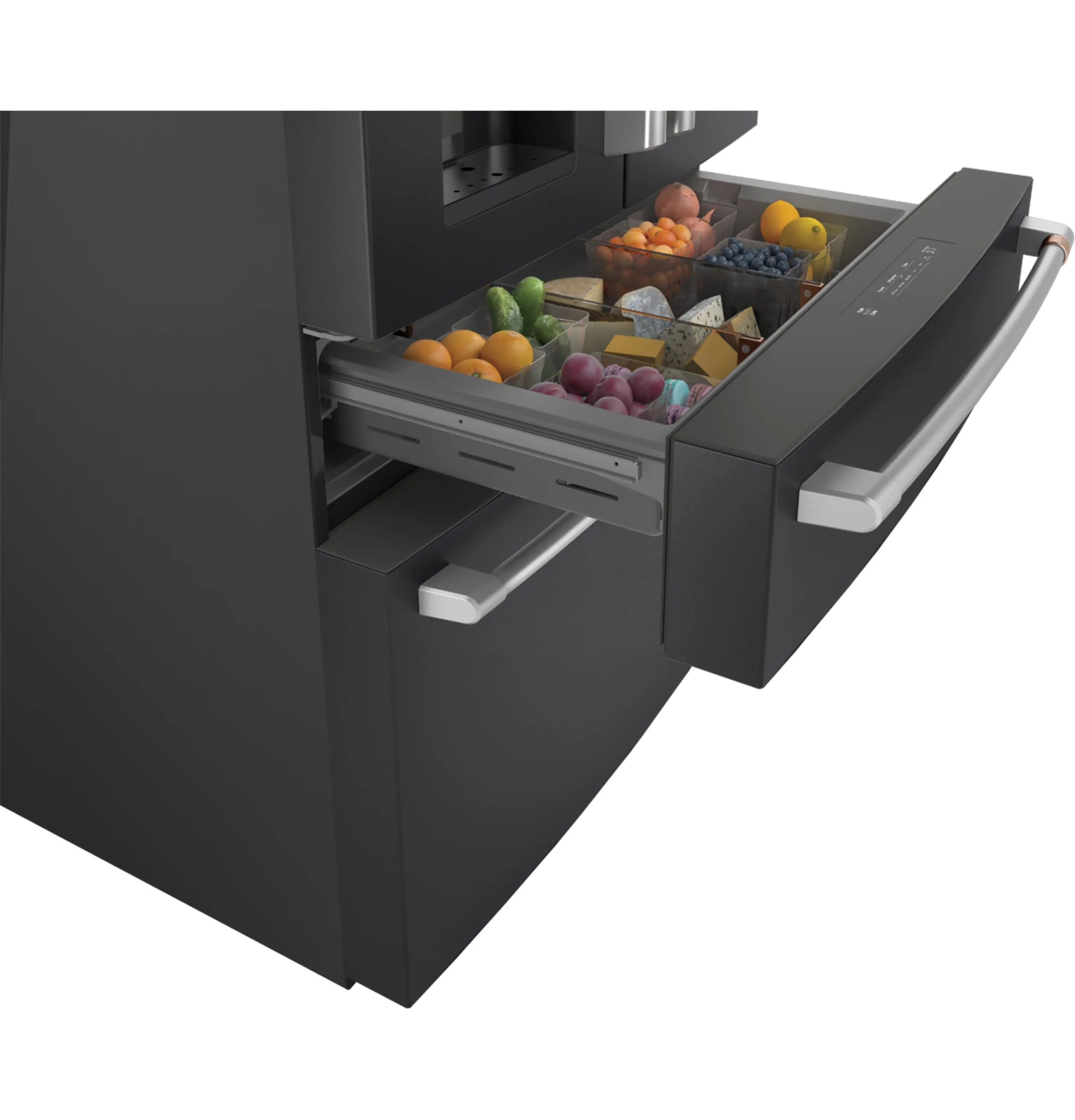 Café 36" 27.8 Cu. Ft. Matte Black 4-Door French Door Refrigerator - CVE28DP3ND1 - Image 4