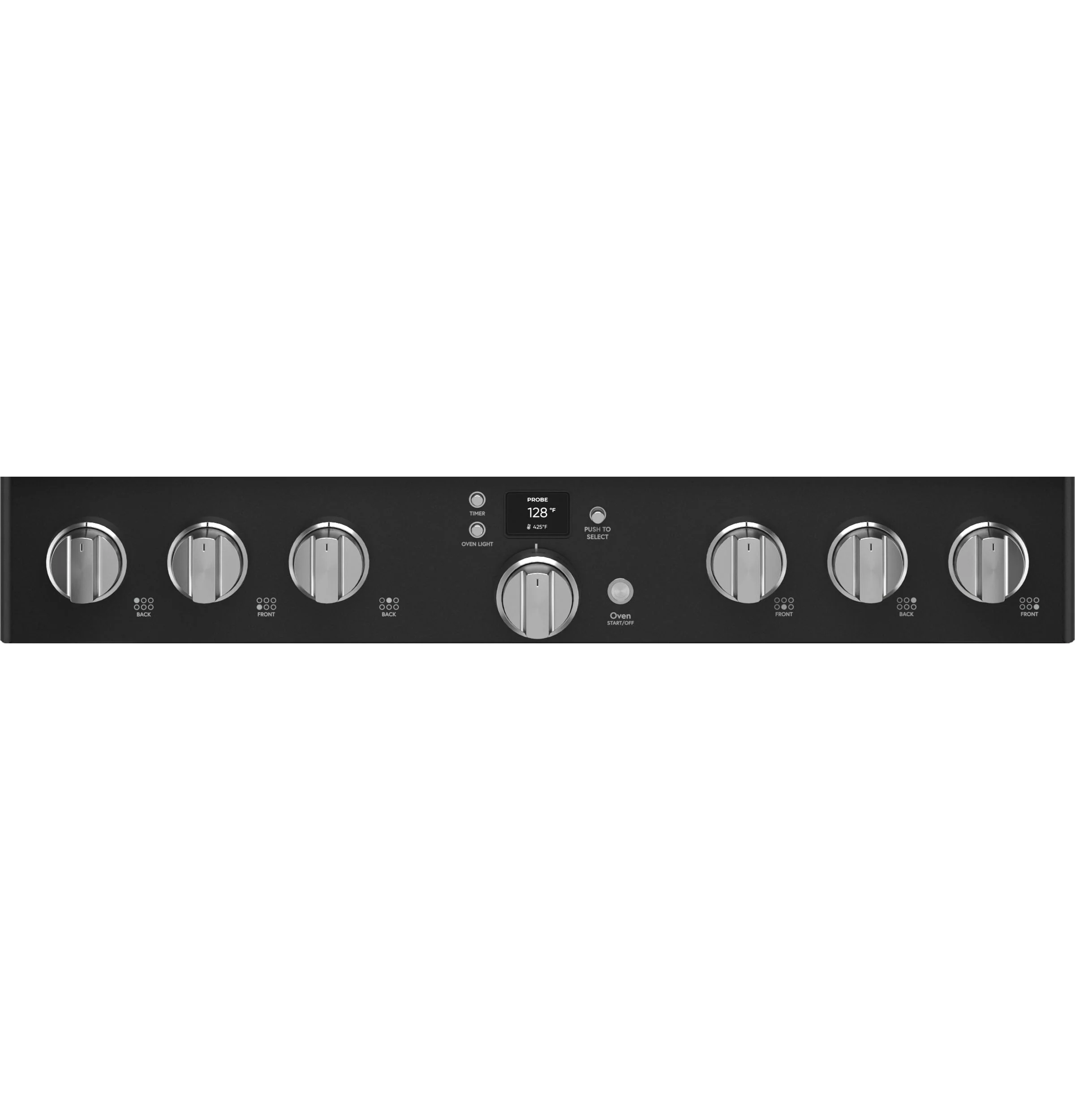 Café Matte Black 36" Commercial-Style 6-Burner Dual-Fuel Smart Range with Air Fry (5.75 Cu.Ft) - C2Y366P3TD1 - Image 4