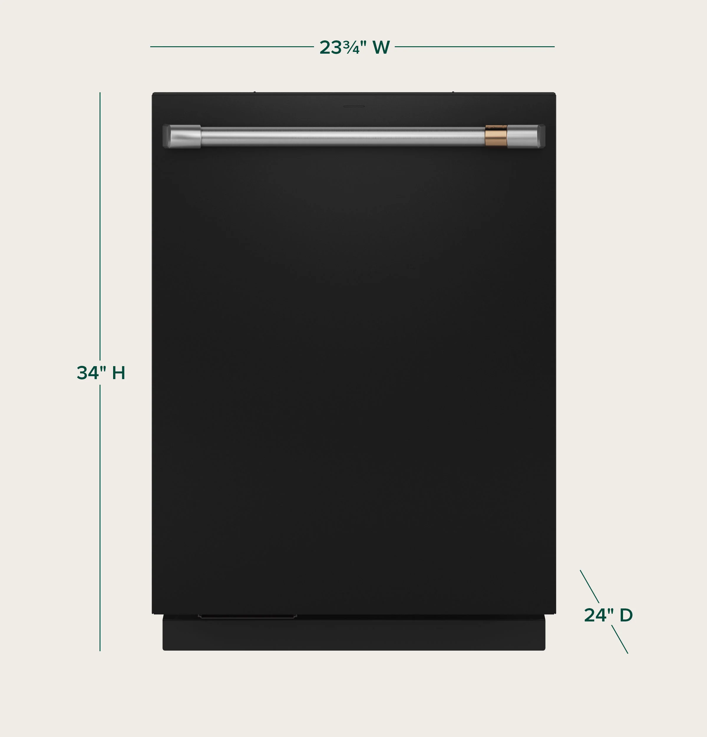Café Matte Black Dishwasher with Sanitize and UltraWash (39 dBA) - CDT888P3VD1 - Image 4