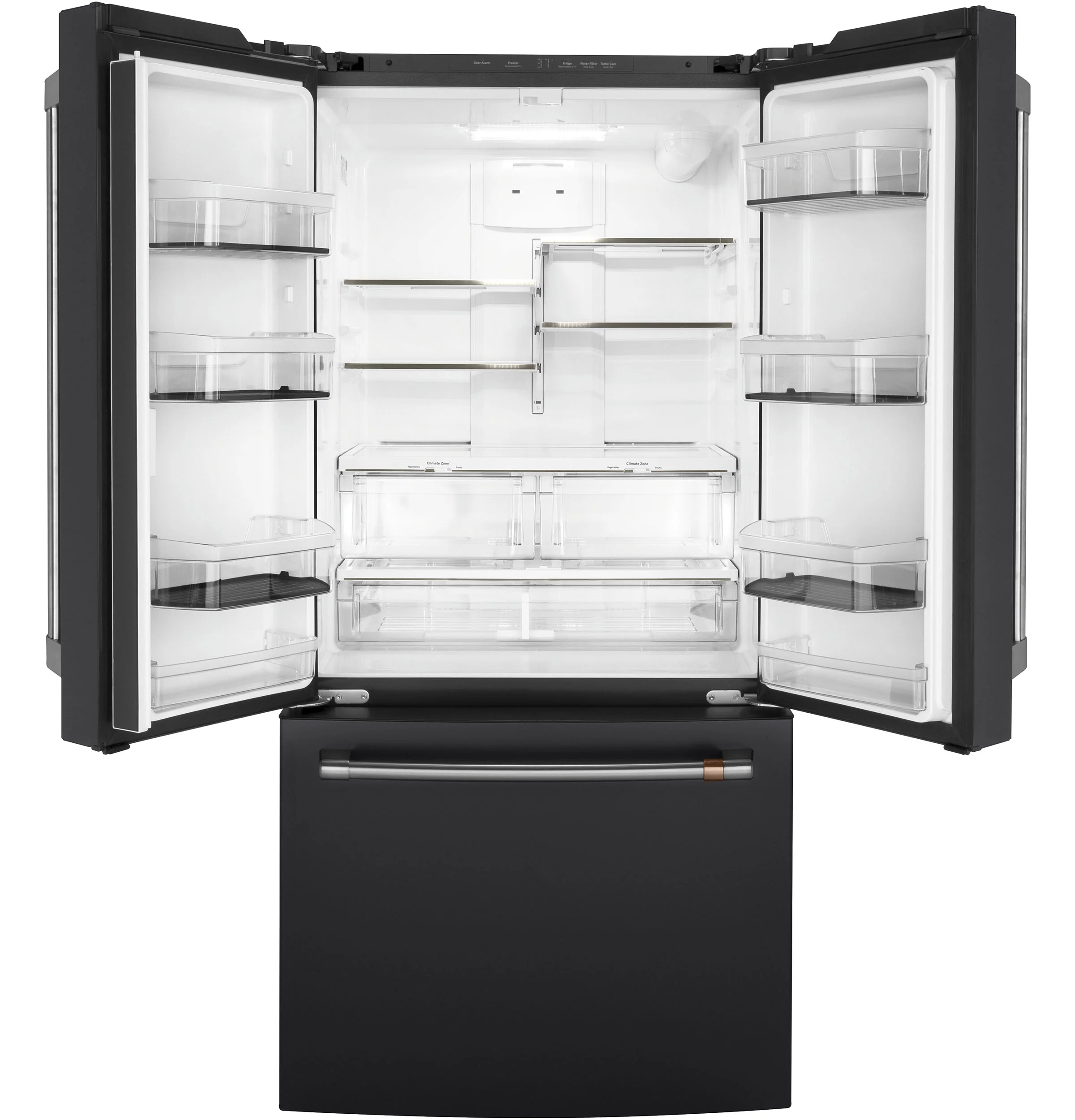Café Matte Black Kitchen Package with French Door, Gas Range & Built-In Dishwasher - Image 3
