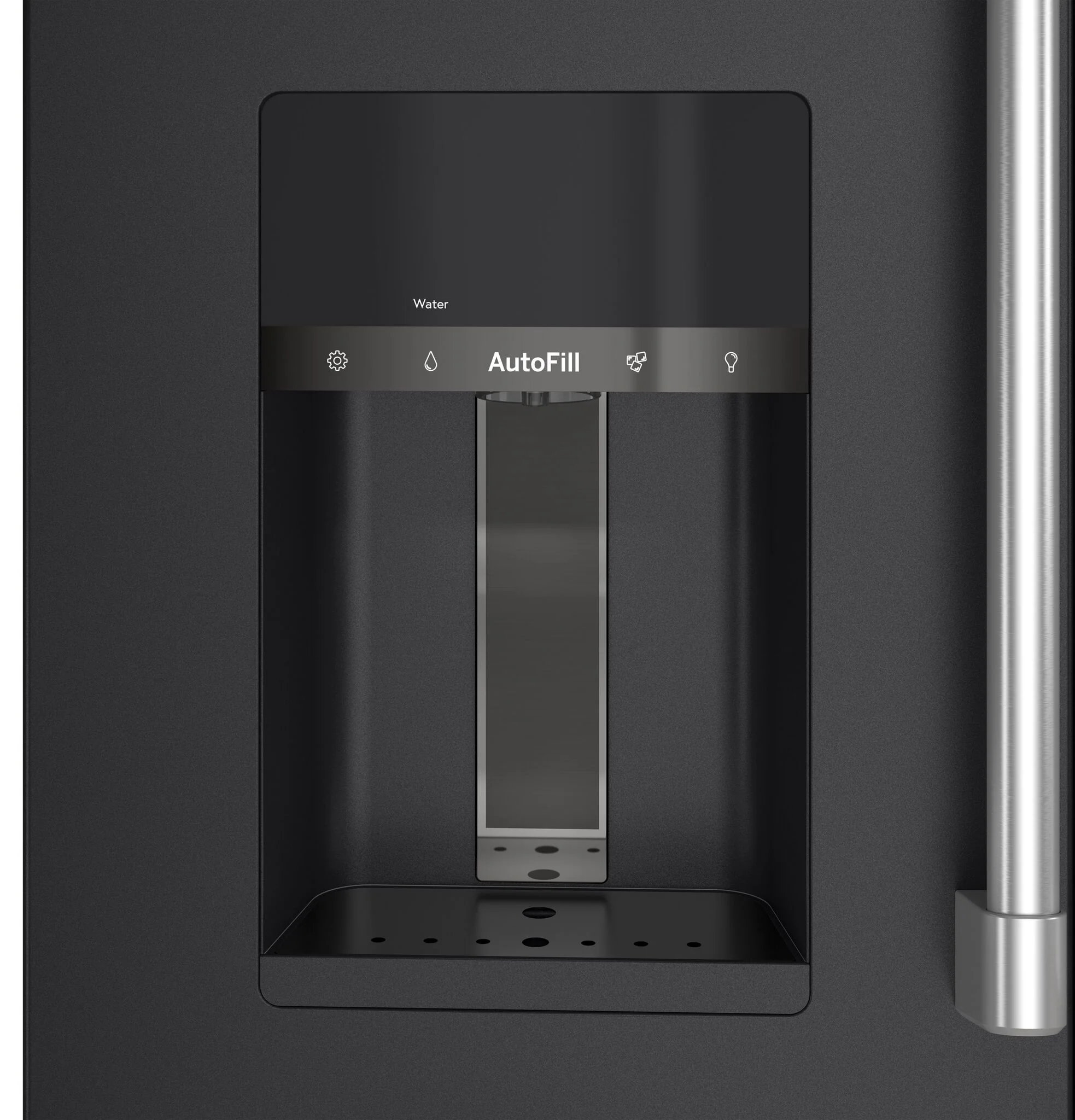 Café 35.75" 22.3 Cu. Ft. Matte Black Smart Counter-Depth 4-Door French Door Refrigerator - CXE22DP3PD1 - Image 6
