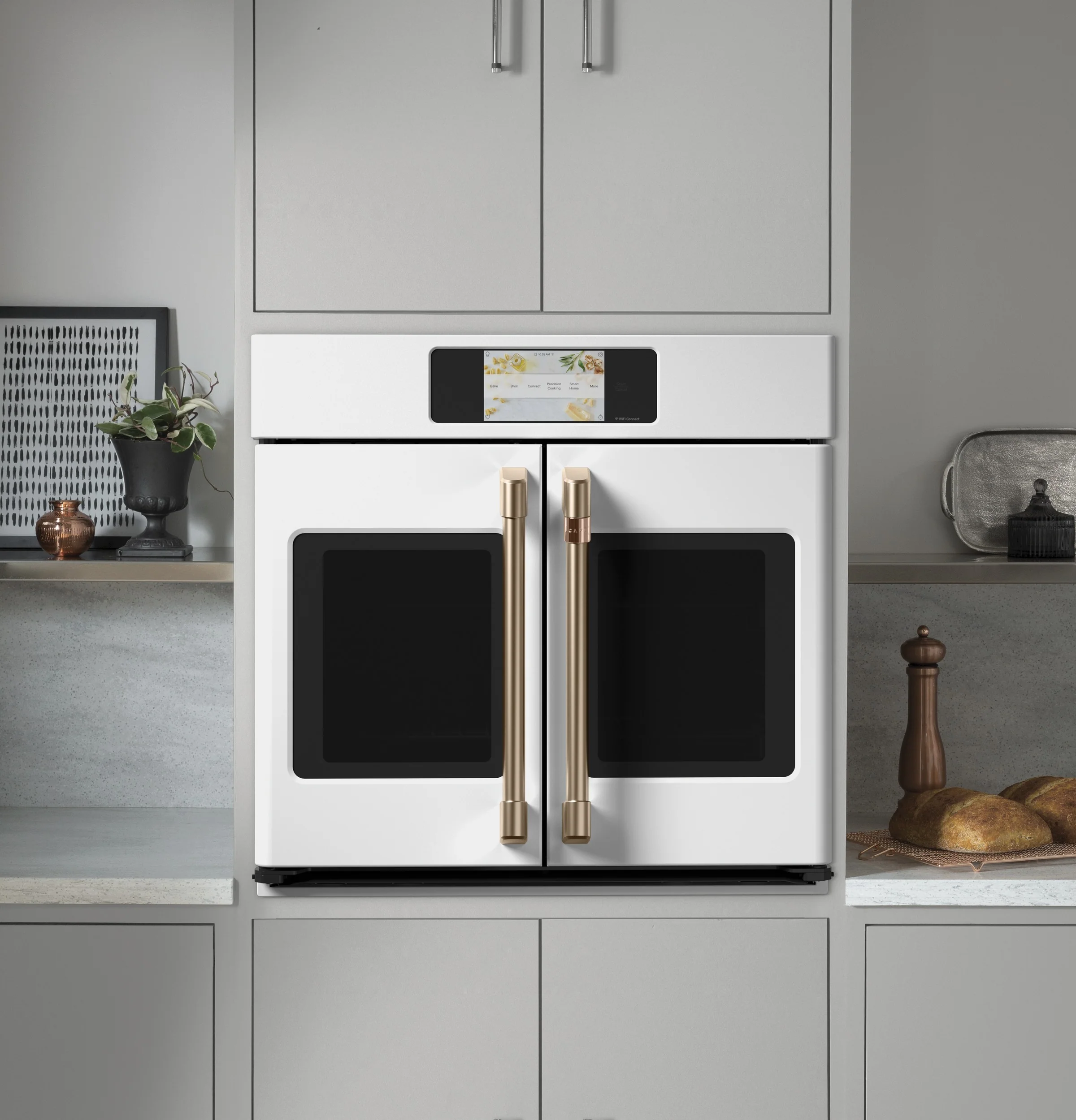 Café Matte White 30" Built-In French-Door Single Convection Wall Oven (5.0 Cu.Ft) - CTS90FP4NW2 - Image 4