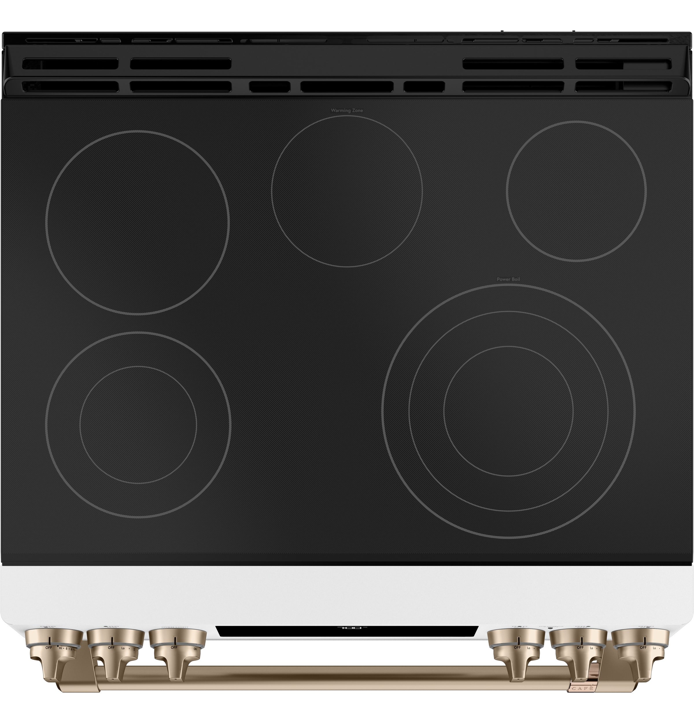 Café™ Matte White 30'' Slide-In Front Control Radiant and Convection Range with Air Fry and Warming Drawer (5.7 Cu.Ft)- CCES700P4MW2 - Image 2