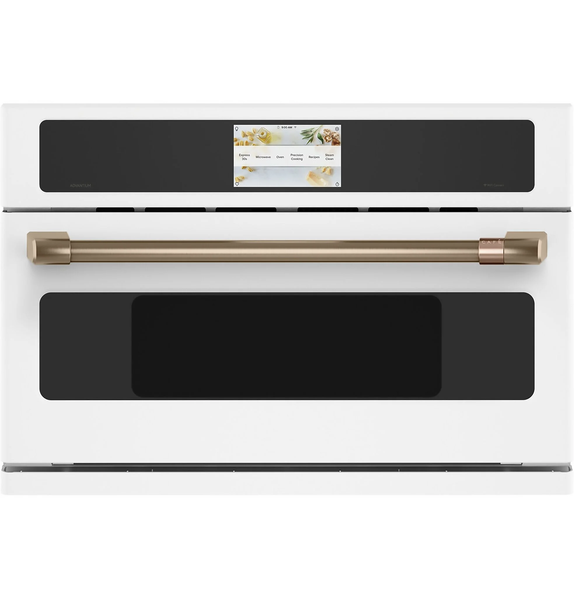 Café Matte White 30" Smart Five-in-One Wall Oven with 120V AdvantiumŸ Technology - CSB913P4VW2