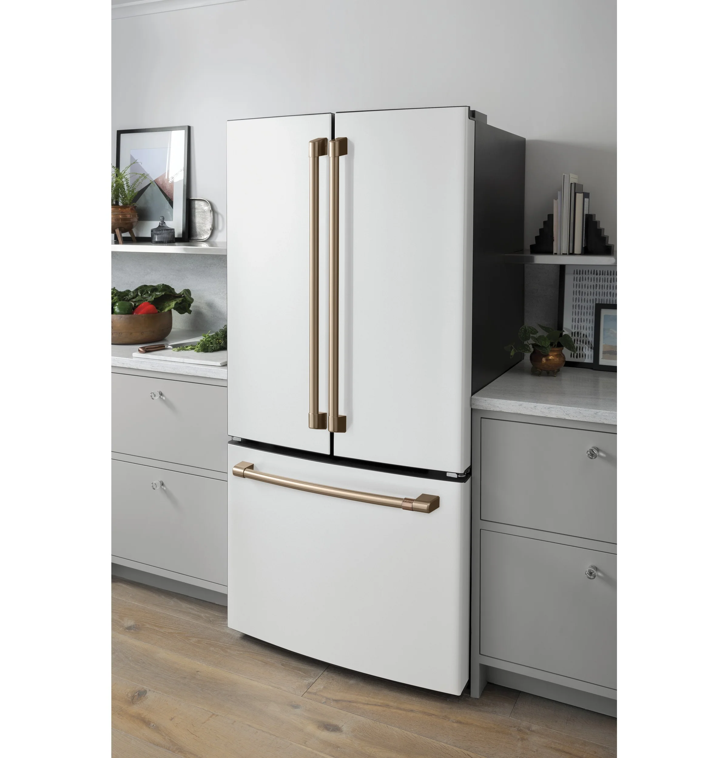 Café 33" 18.6 Cu. Ft. Matte White Counter-Depth French Door Refrigerator - CWE19SP4NW2 - Image 3