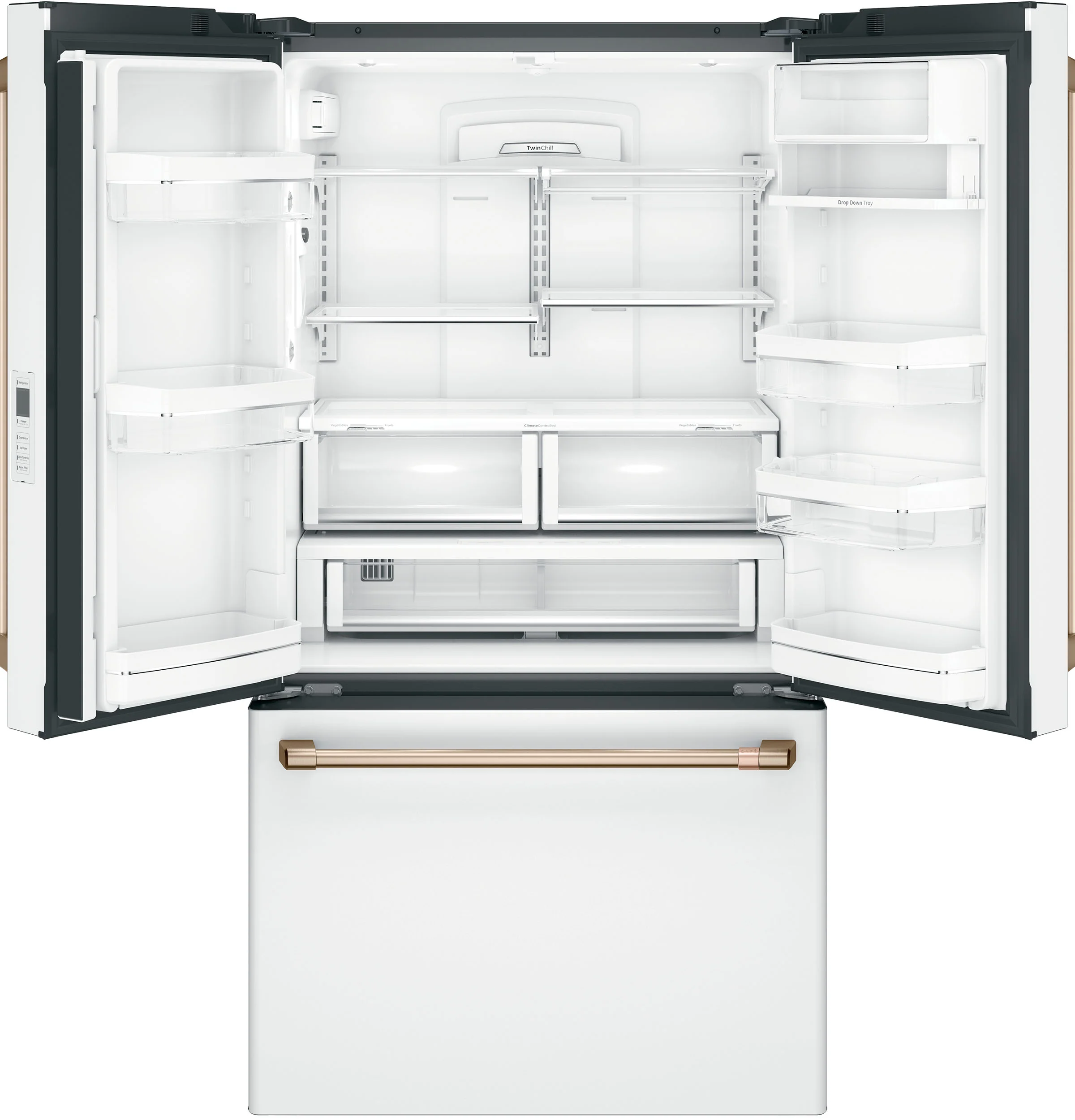 Café 36" 23.1 Cu. Ft. Matte White Counter-Depth French Door Refrigerator - CWE23SP4MW2 - Image 4