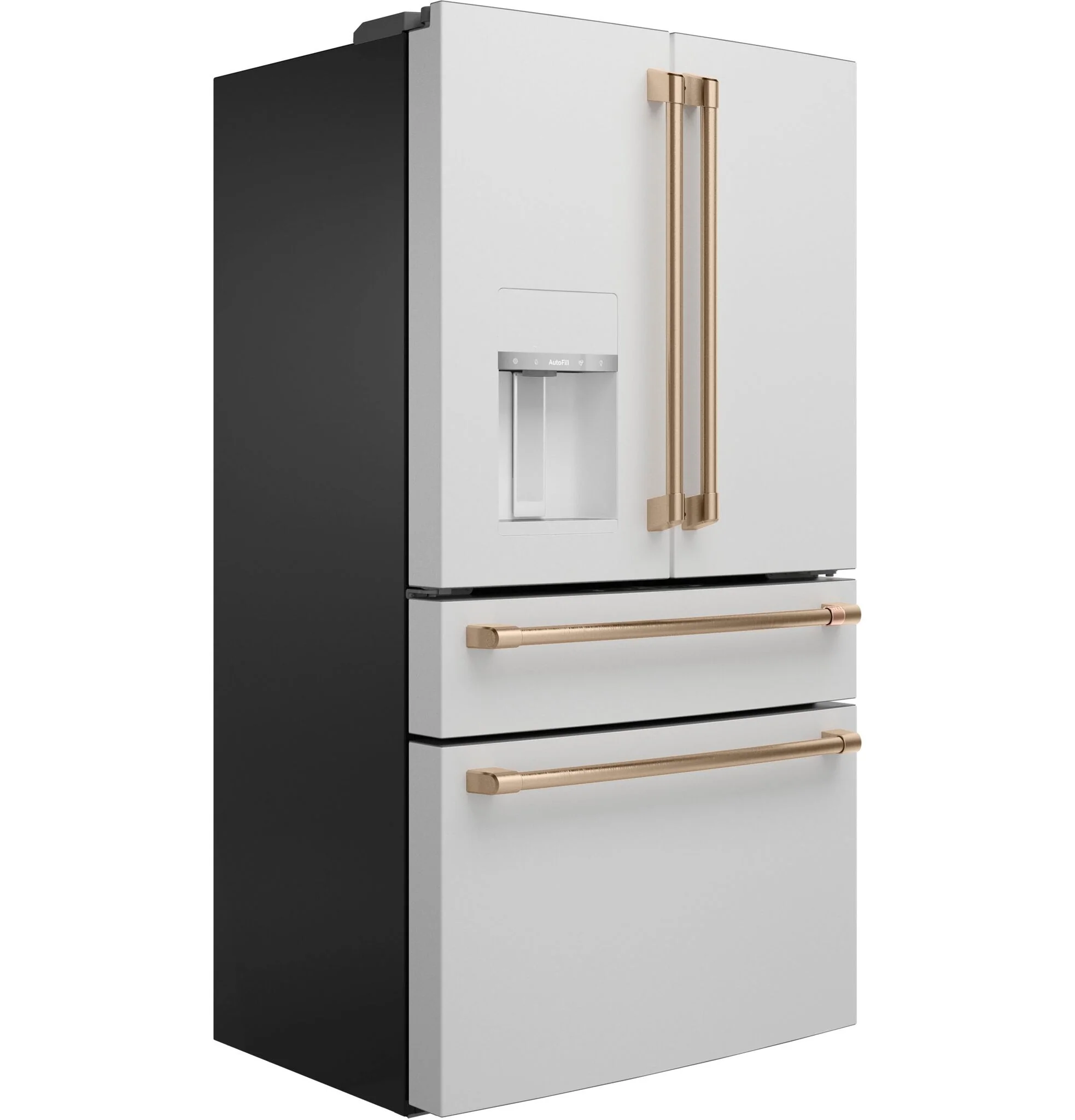 Café 35.75" 22.3 Cu. Ft. Matte White Smart Counter-Depth 4-Door French Door Refrigerator - CXE22DP4PW2 - Image 3