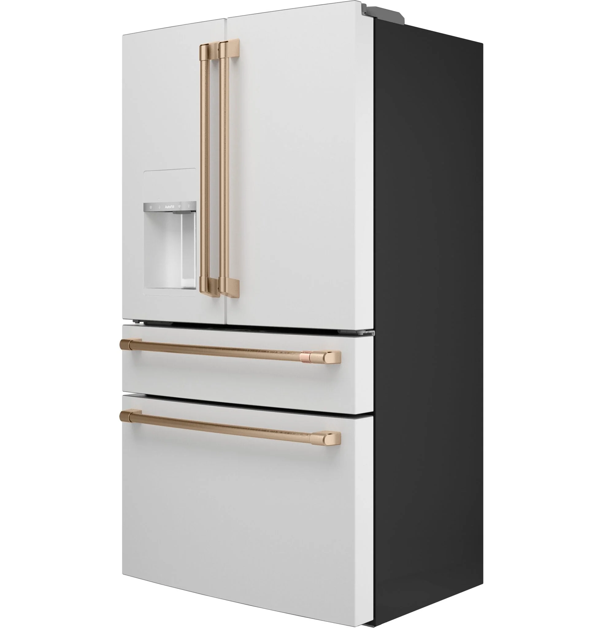 Café 35.75" 22.3 Cu. Ft. Matte White Smart Counter-Depth 4-Door French Door Refrigerator - CXE22DP4PW2 - Image 4
