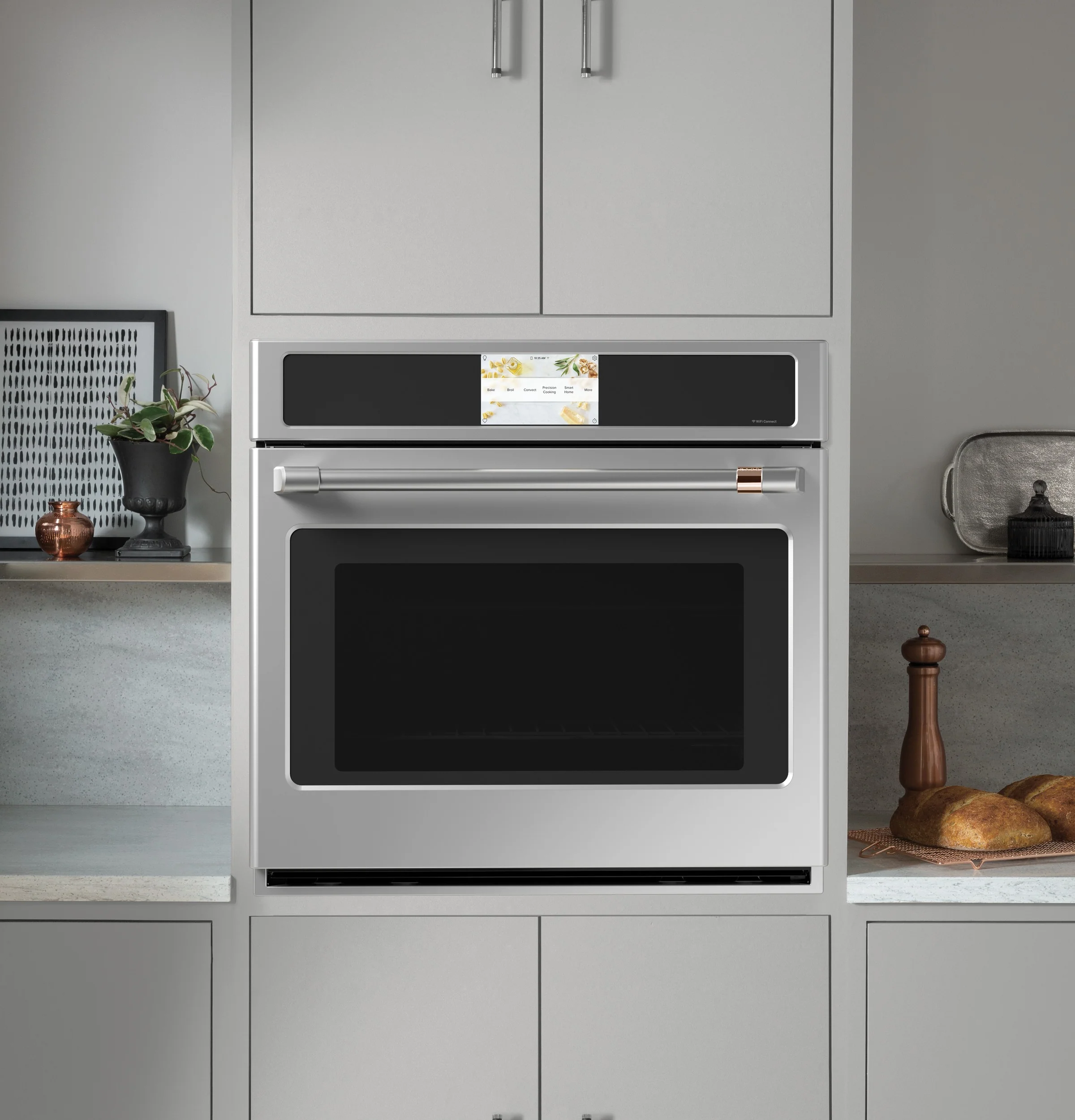 Café Stainless Steel 30" Built-In Convection Single Wall Oven (5.0 Cu.Ft) - CTS90DP2NS1 - Image 4