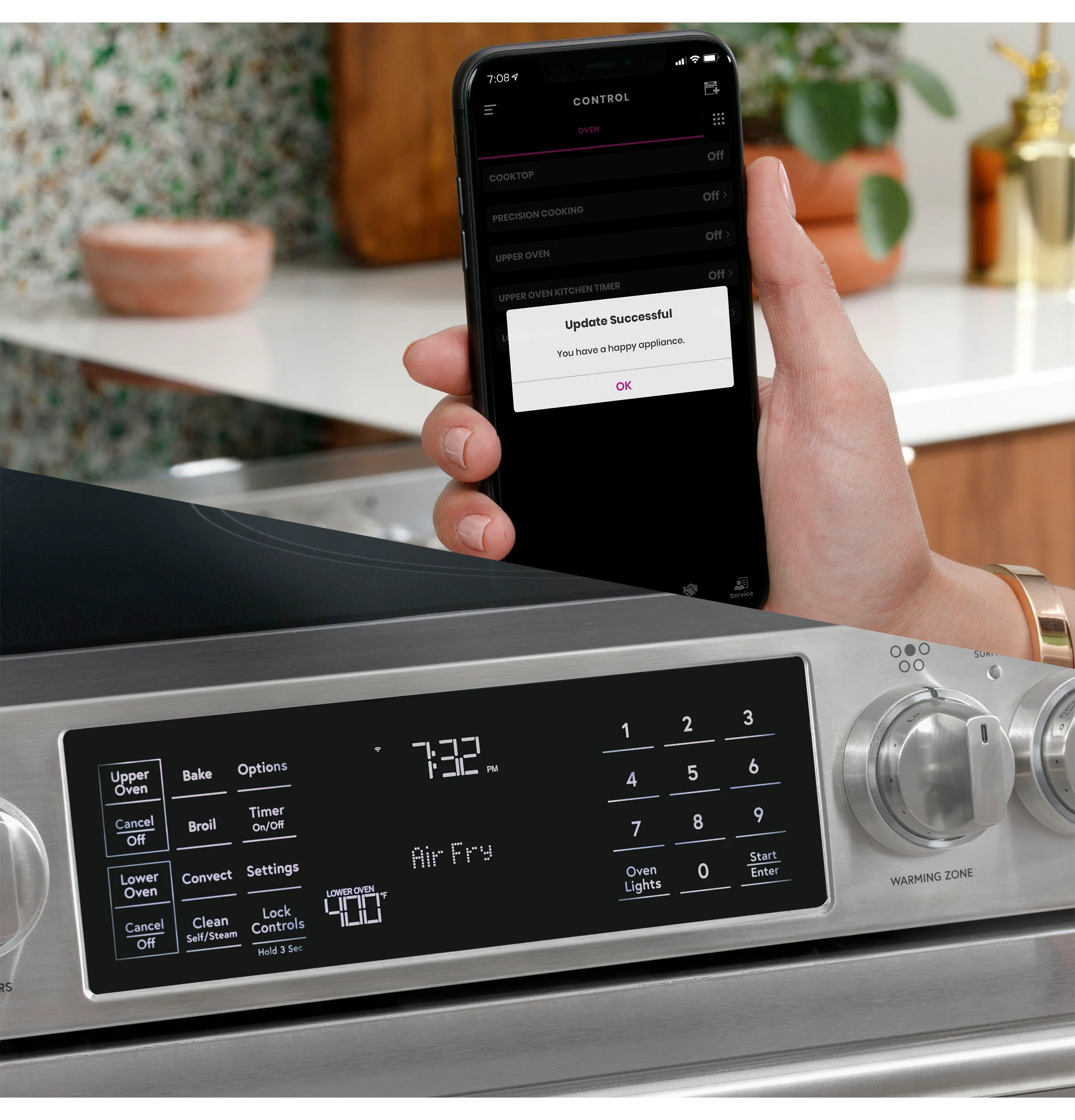 Café Stainless Steel 30" Electric Double Oven Range with Built-in Wifi and No-Preheat Air Fry (6.7 Cu. Ft) - CCES750P2MS1 - Image 6