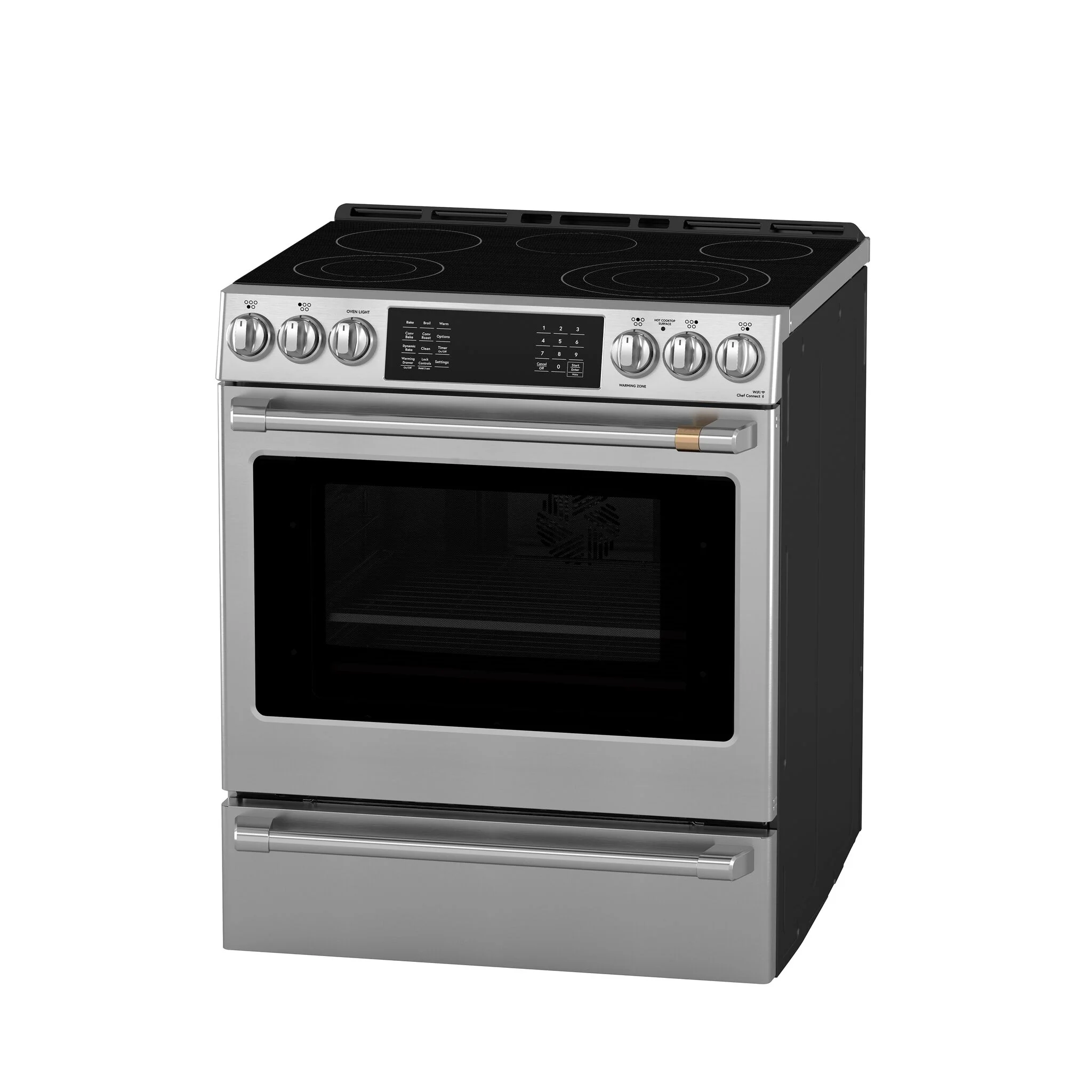 Café Stainless Steel 30" Slide-In Front Control Electric Range with Dynamic Bake (5.7 Cu.ft.) - CRS70XAWCS1 - Image 4