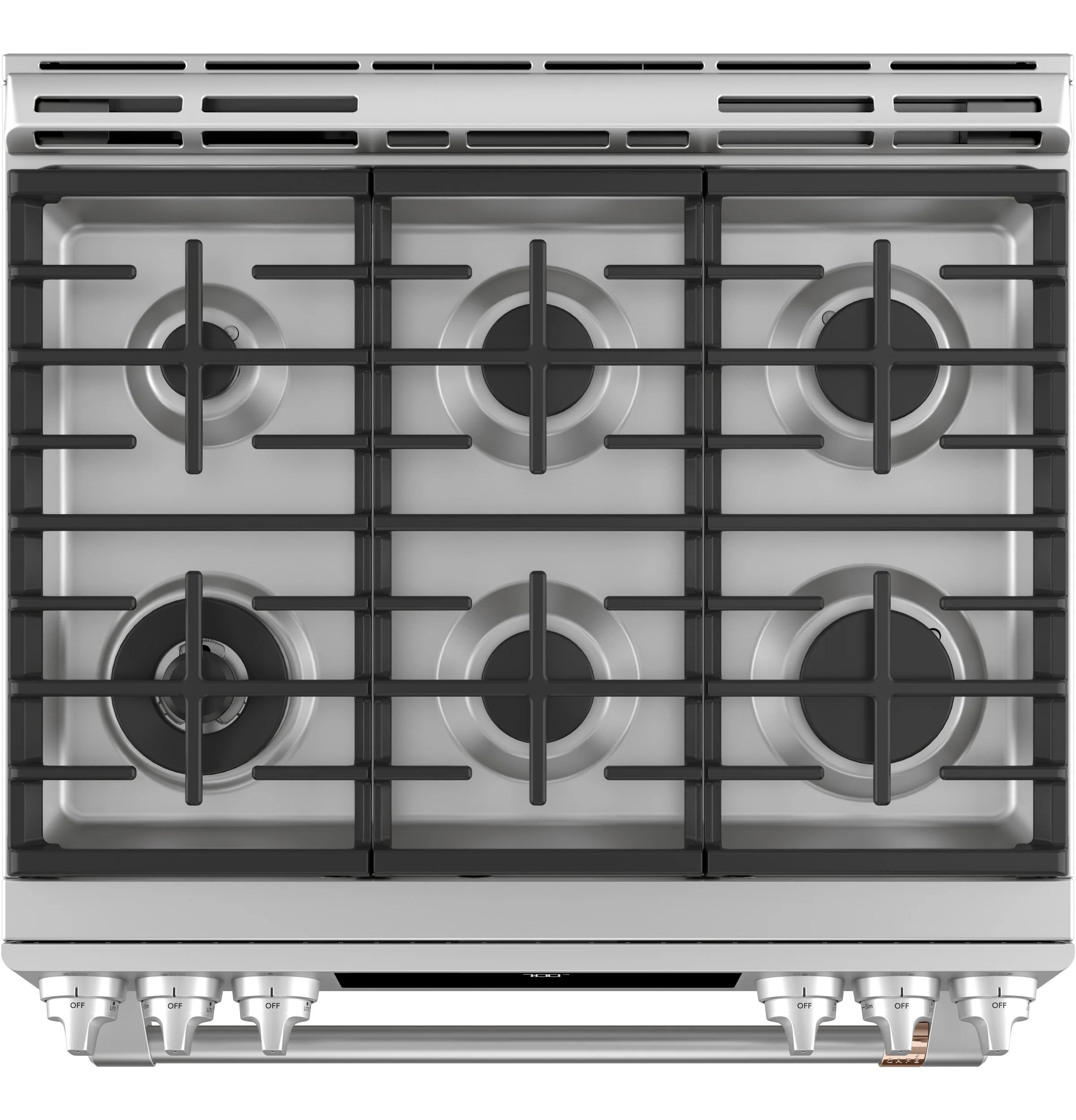 Café™ Stainless Steel 30" Slide-In Front Control Gas Oven with Convection Range and Air Fry (5.6 Cu.Ft) - CCGS700P2MS1 - Image 3
