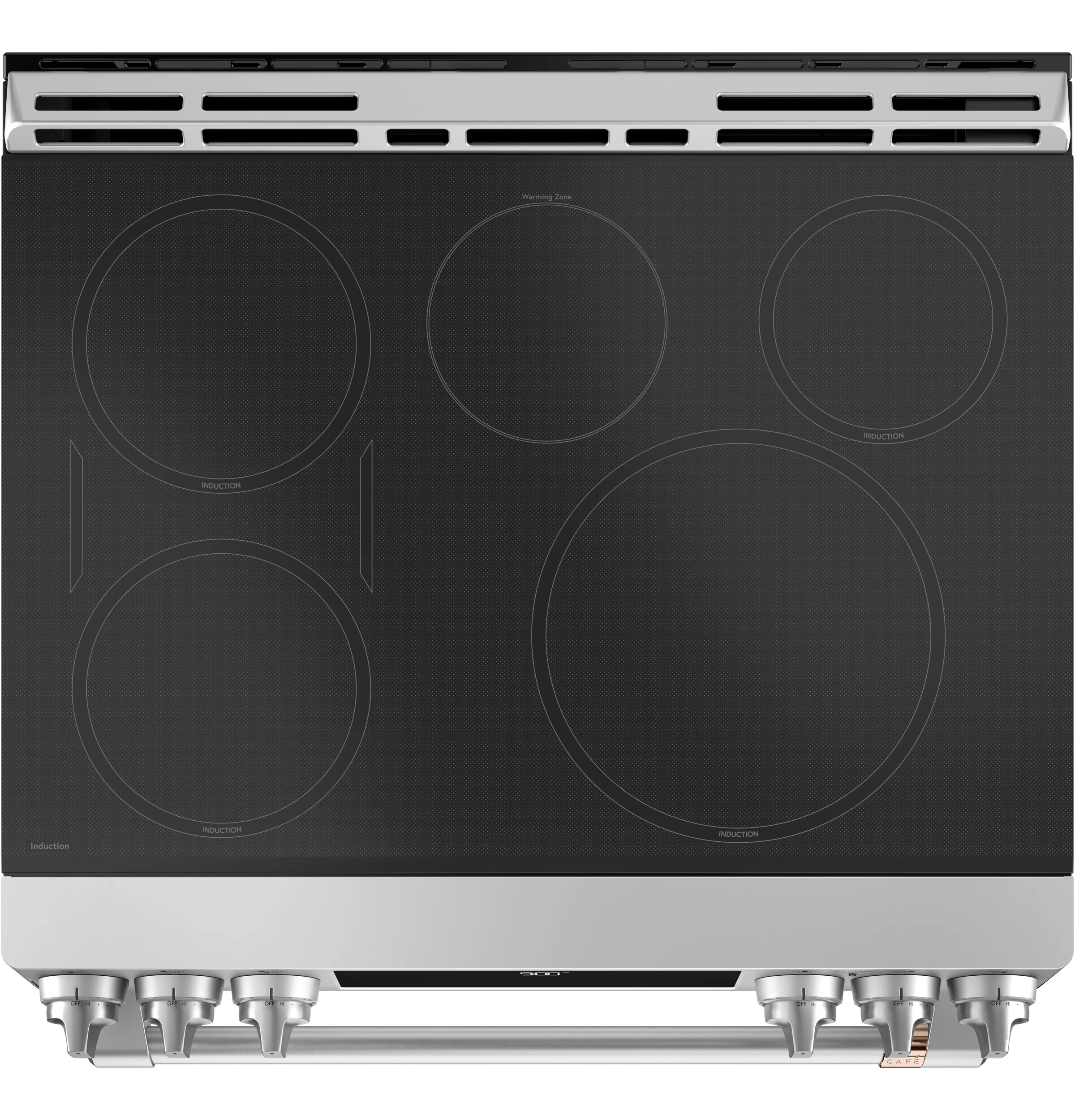 Café™ Stainless Steel 30" Slide-In Front Control Induction and Convection Range with Warming Drawer (5.7 Cu.Ft) - CCHS900P2MS1 - Image 2