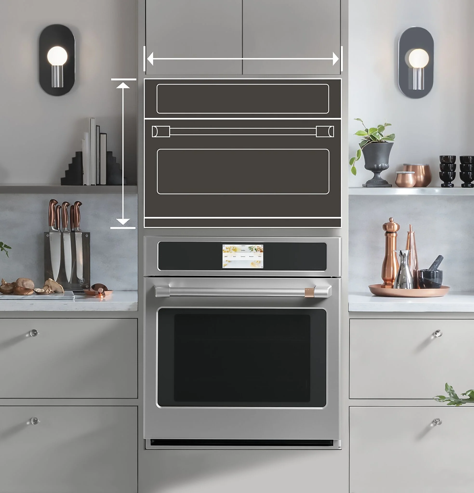 Café Stainless Steel 30" Smart Five-in-One Wall Oven with 120V AdvantiumŸ Technology - CSB913P2VS1 - Image 2