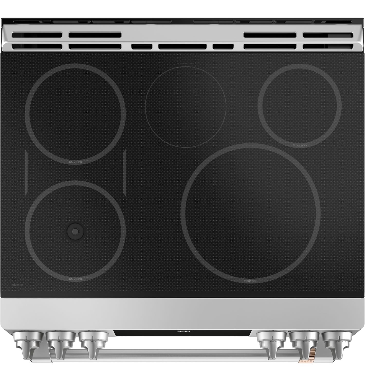 Café™ Stainless Steel 30" Smart Slide-In, Front-Control, Induction and Convection Range with In-Oven Camera (5.7 Cu. Ft) - CHS90XP2MS1 - Image 4