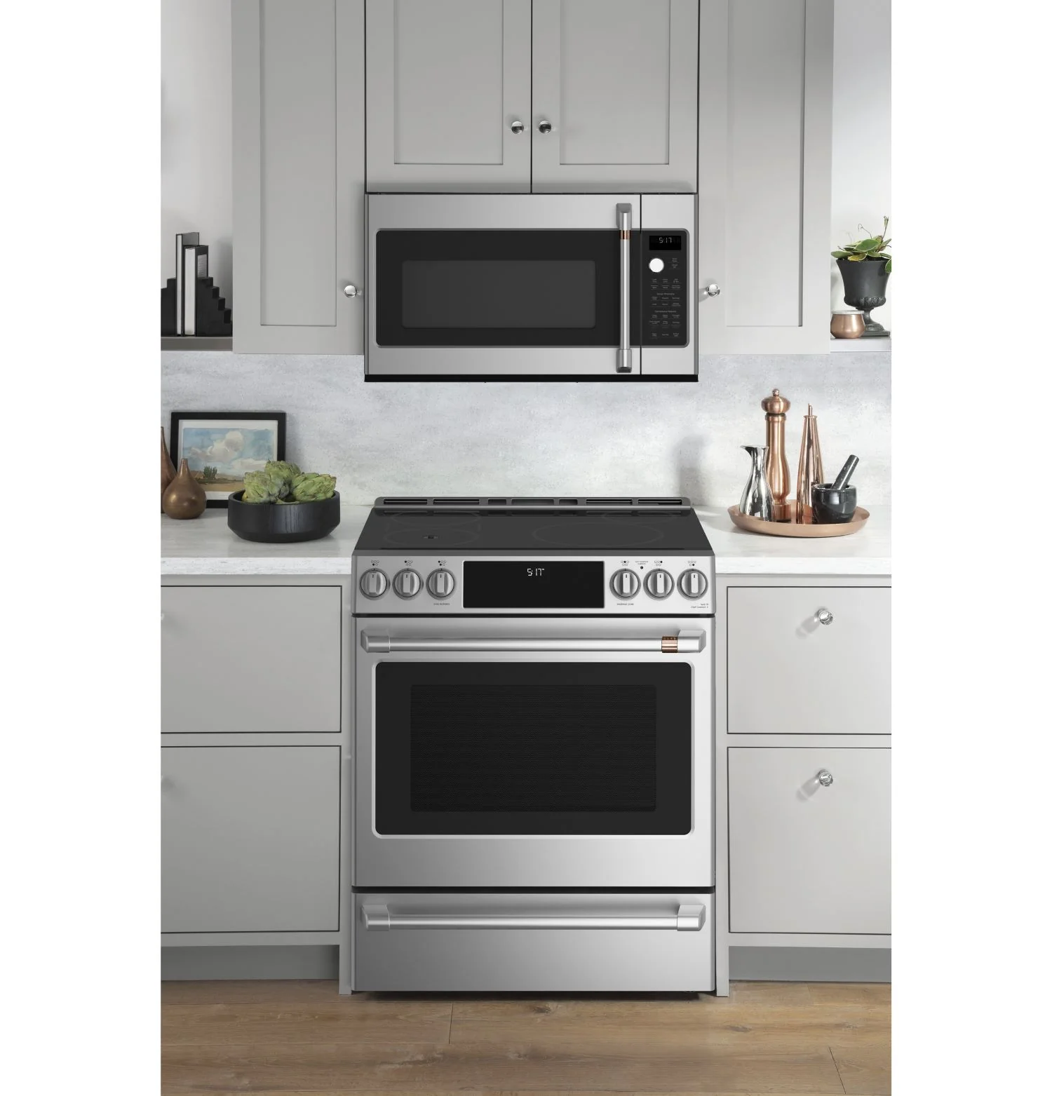 Café™ Stainless Steel 30" Smart Slide-In, Front-Control, Induction and Convection Range with In-Oven Camera (5.7 Cu. Ft) - CHS90XP2MS1 - Image 7