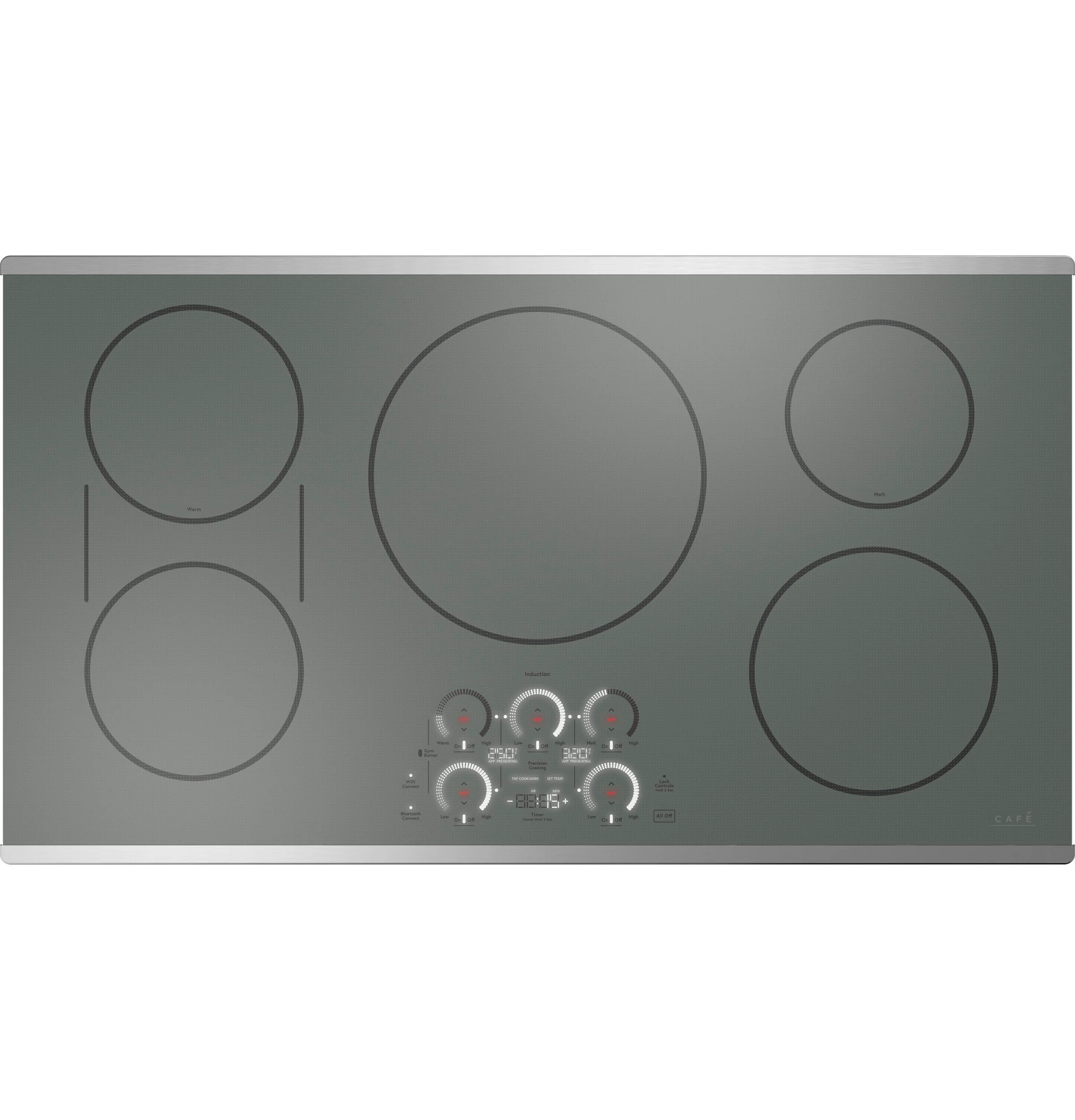 Café Stainless Steel 36" Built-In Touch Control Induction Cooktop - CHP90362TSS - Image 2