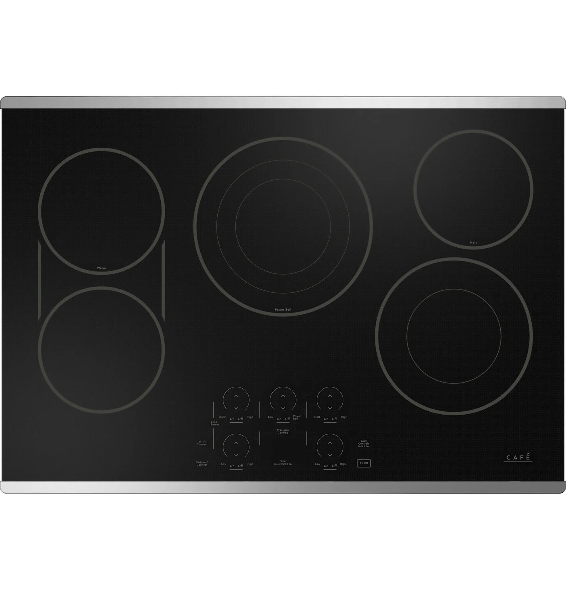 Café Stainless Steel 36" Touch-Control Electric Cooktop - CEP90362TSS - Image 2