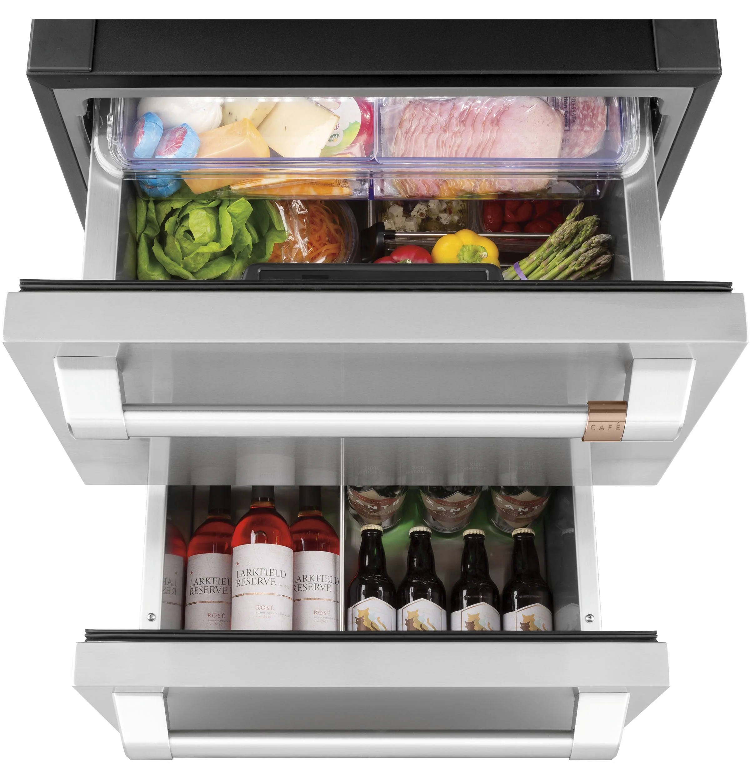 Café Stainless Steel Built-In Dual-Drawer Refrigerator (5.7 Cu.Ft) - CDE06RP2NS1 - Image 4
